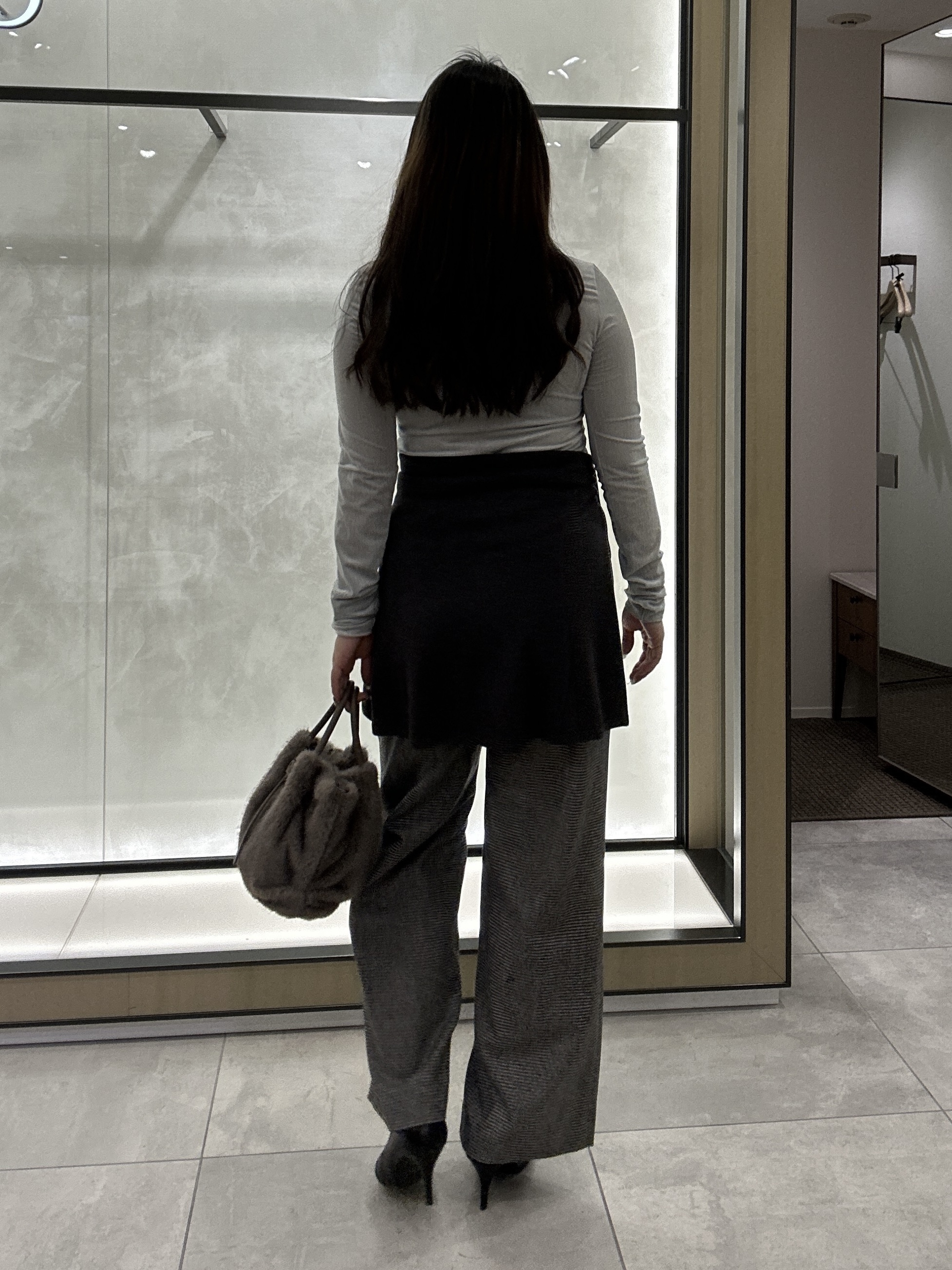 YURIさんの「UNTITLED｜【セットアップ可/秋羽織り】ウールダブルジャケット」を使ったコーディネート