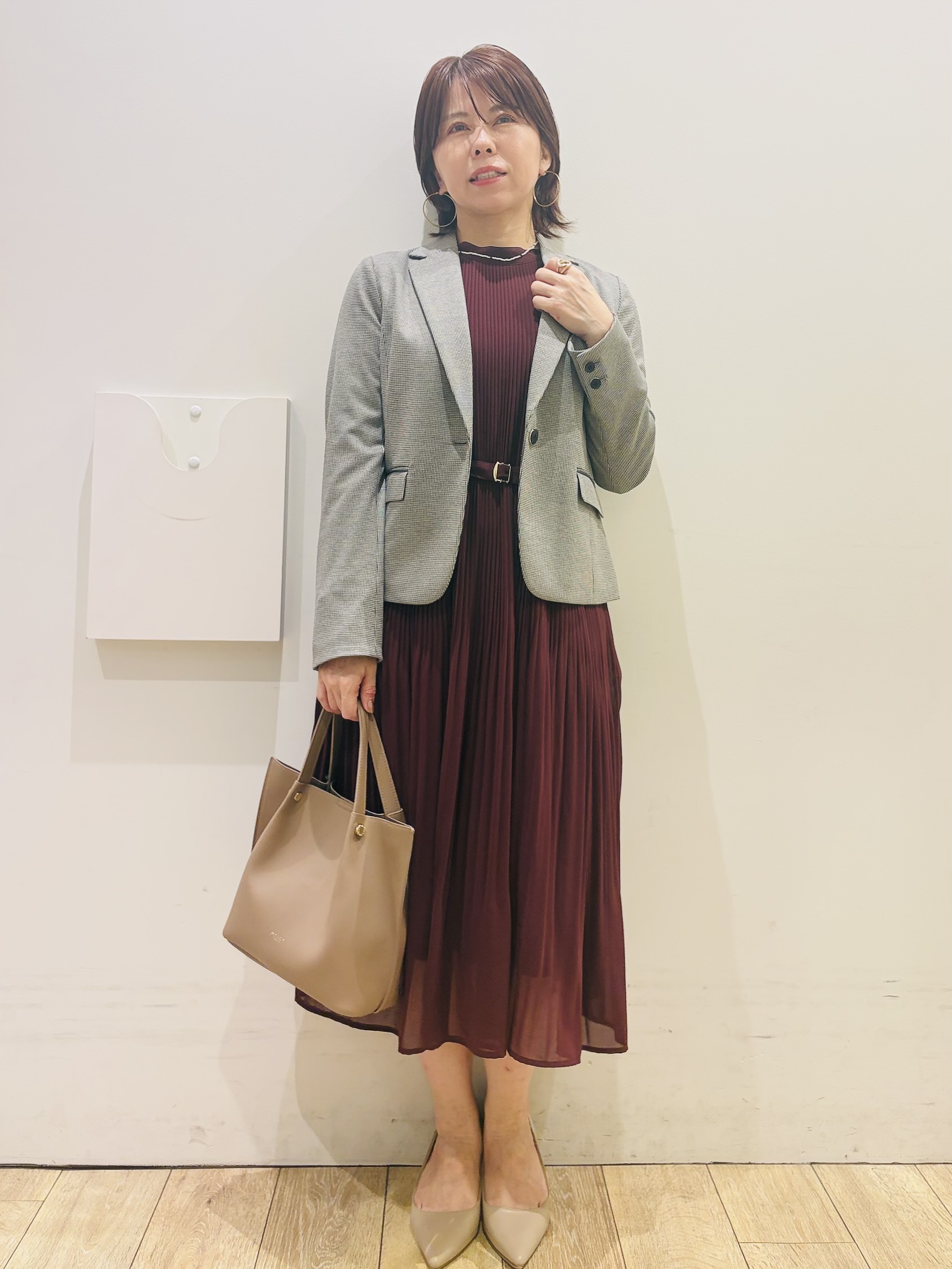 YUKOさんの「index｜【XS-3Lサイズ】ストレッチテーラードジャケット《ウォッシャブル／イージーアイロン》」を使ったコーディネート