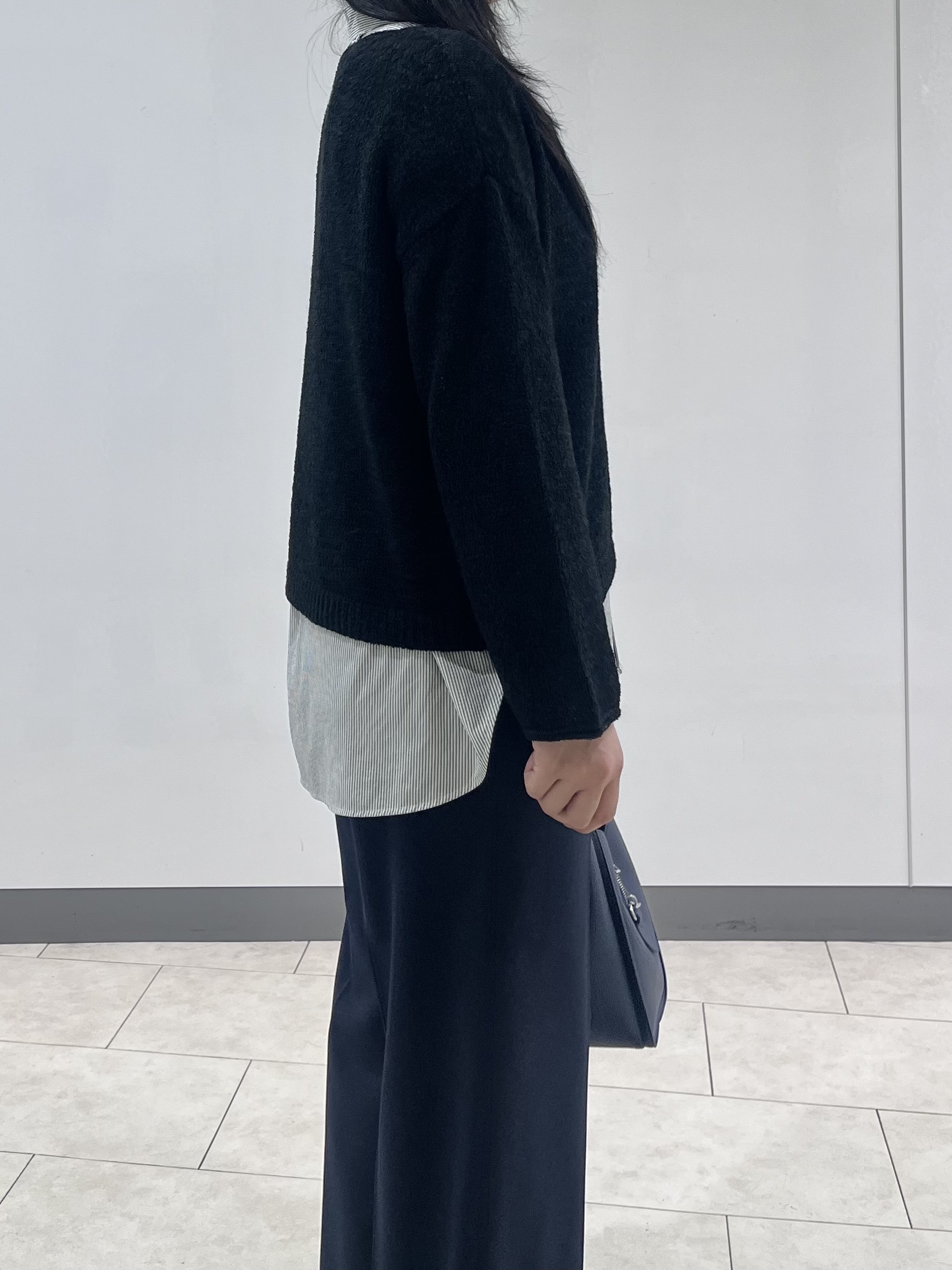 hasuさんの「INDIVI｜【洗える／程よいシアー感】凹凸素材ニット」を使ったコーディネート