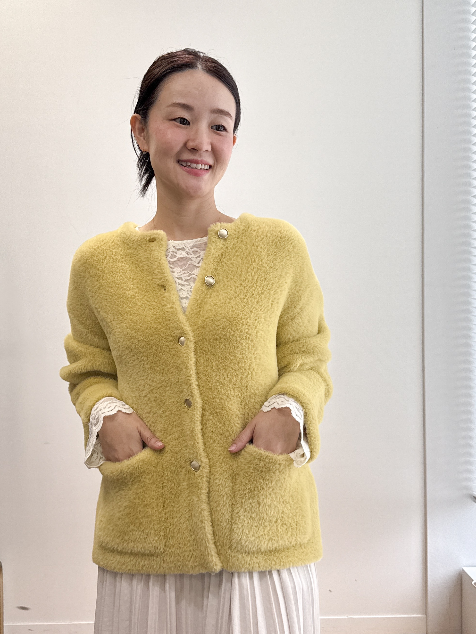 そねなおさんの「OPAQUE.CLIP｜ダブルフェイスニットカーディガン」を使ったコーディネート