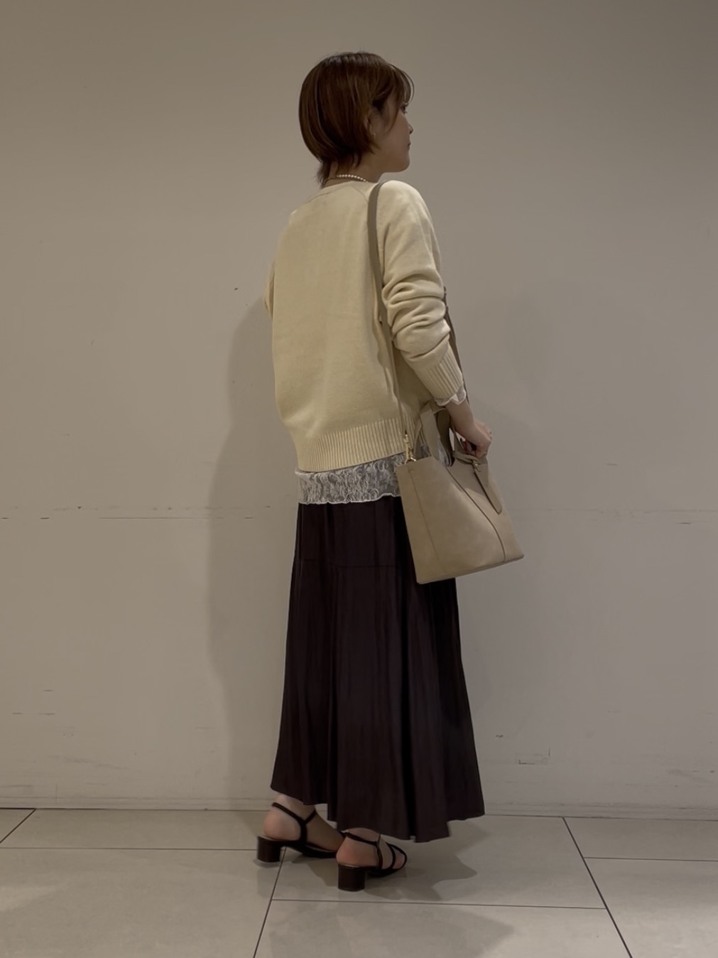 ゆいさんの「UNTITLED｜【アンサンブル可/秋羽織り】杢調ジップカーディガン」を使ったコーディネート