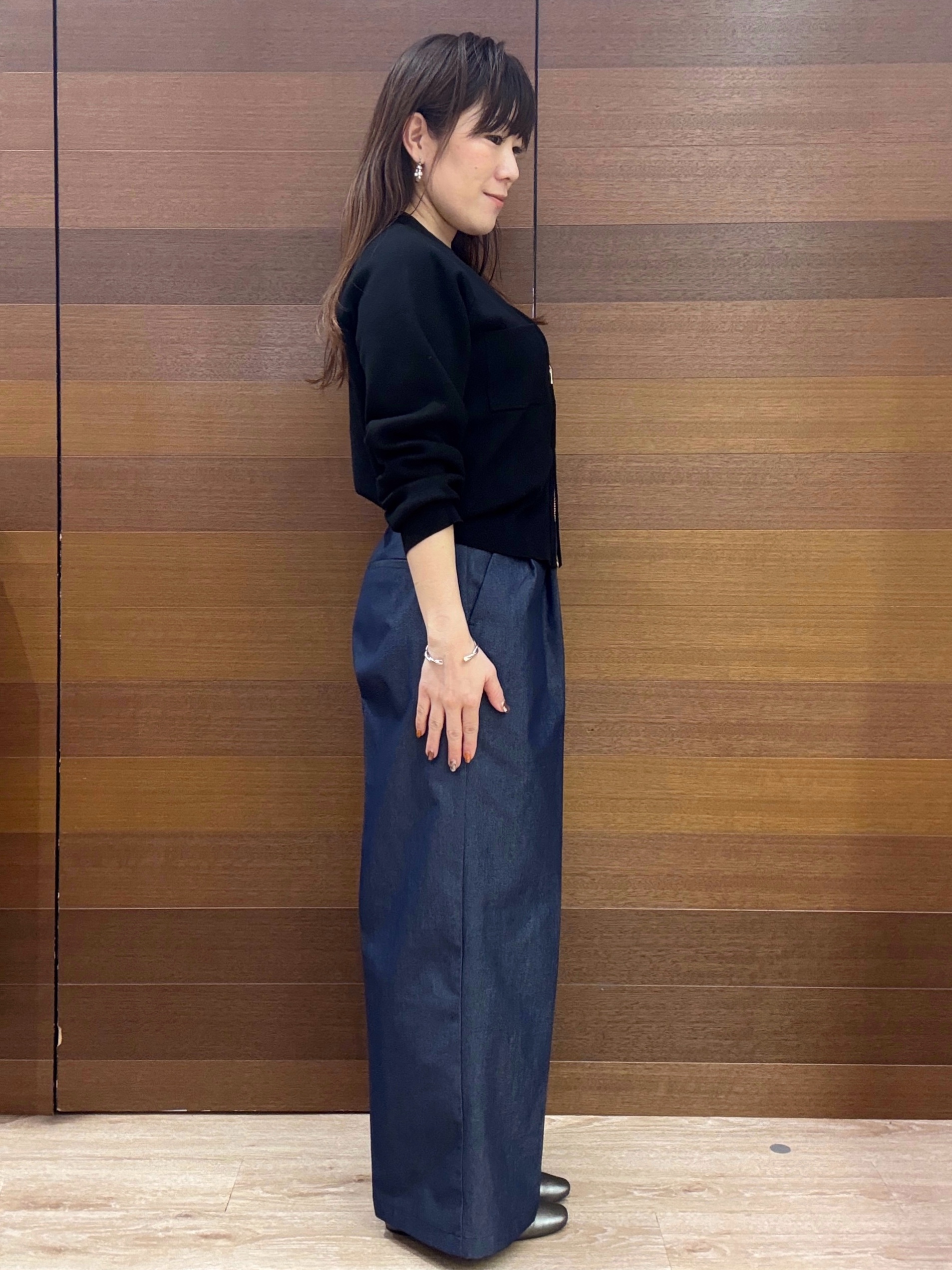 maichiさんの「OPAQUE.CLIP｜【UV／遮熱性】ZIPニットカーディガン《洗濯機OK》」を使ったコーディネート