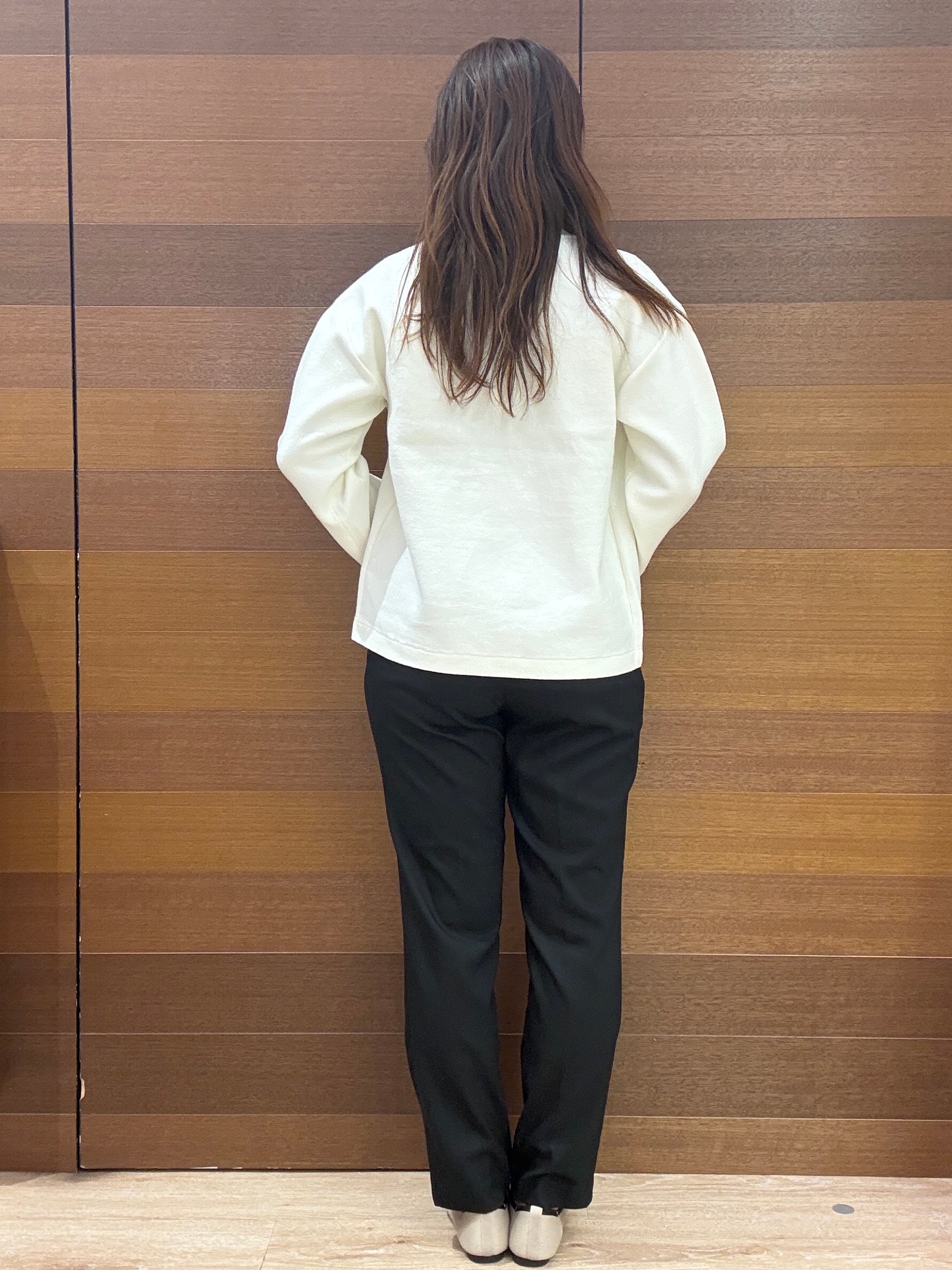 maichiさんの「OPAQUE.CLIP｜【セットアップ可】ノーカラーミドルコーディガン《洗濯機OK》」を使ったコーディネート