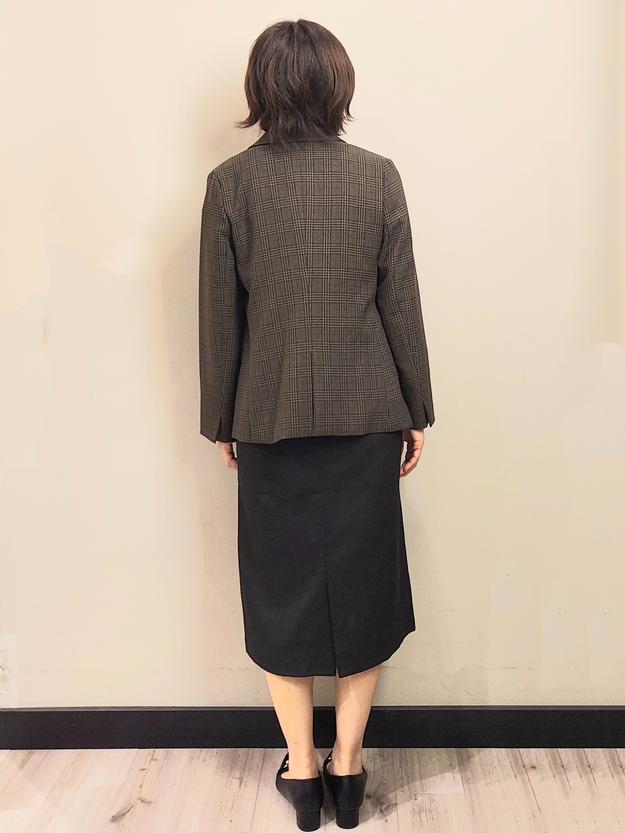 MAKIさんの「index｜【セットアップ可】ストレッチツイルダブルブレストテーラードジャケット《洗濯機OK／防シワ》」を使ったコーディネート