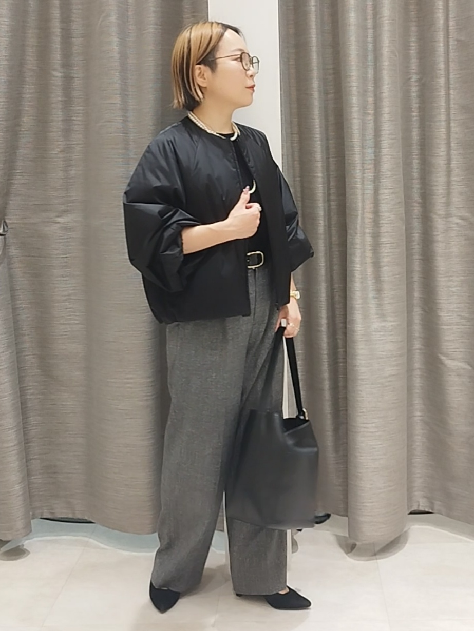 s u g iさんの「UNTITLED｜【軽アウター/中綿/秋冬コート】ショートブルゾン」を使ったコーディネート