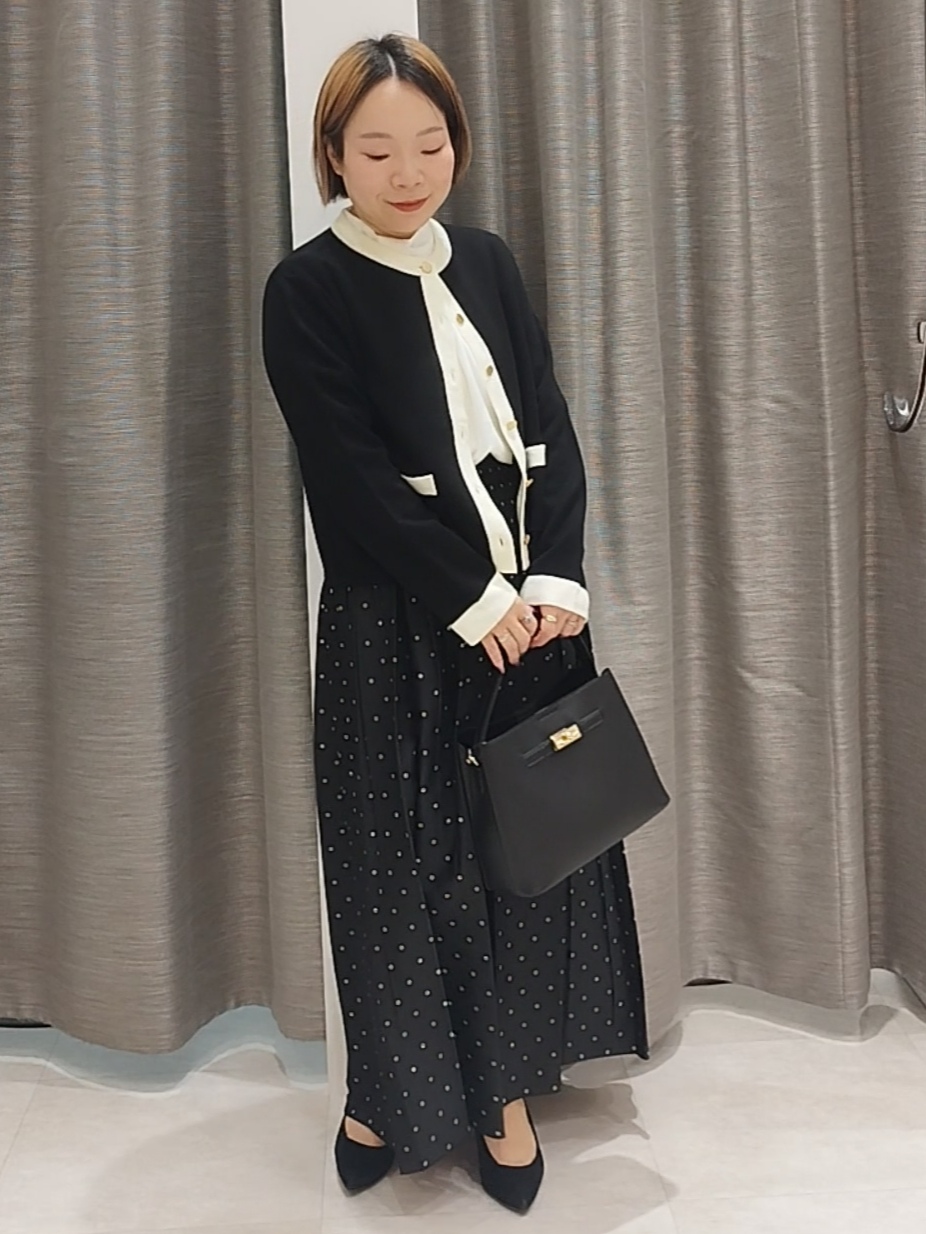 s u g iさんの「UNTITLED｜【アンサンブル可/ジャケットライク】モールラインカーディガン」を使ったコーディネート