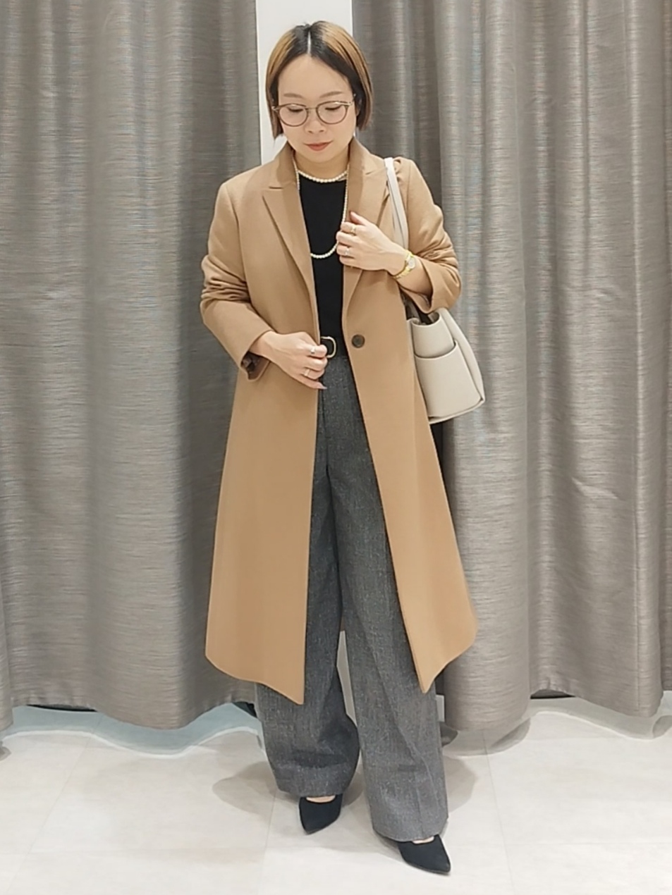 s u g iさんの「UNTITLED｜【セットアップ可/ストレッチ性】ドライタッチニットプルオーバー」を使ったコーディネート