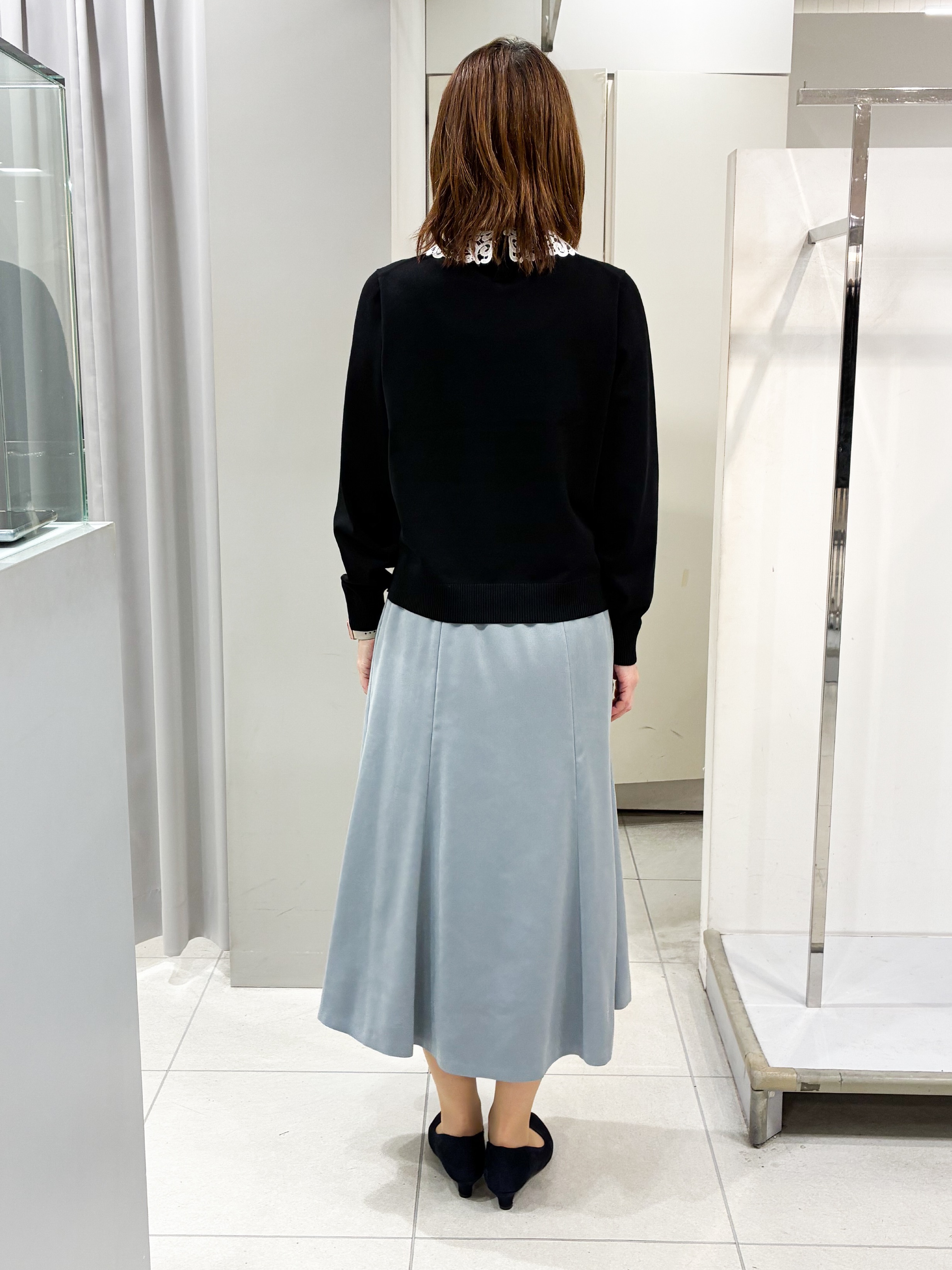 たみちゃんさんの「Reflect｜【付け衿】レース衿付きストレッチニット」を使ったコーディネート