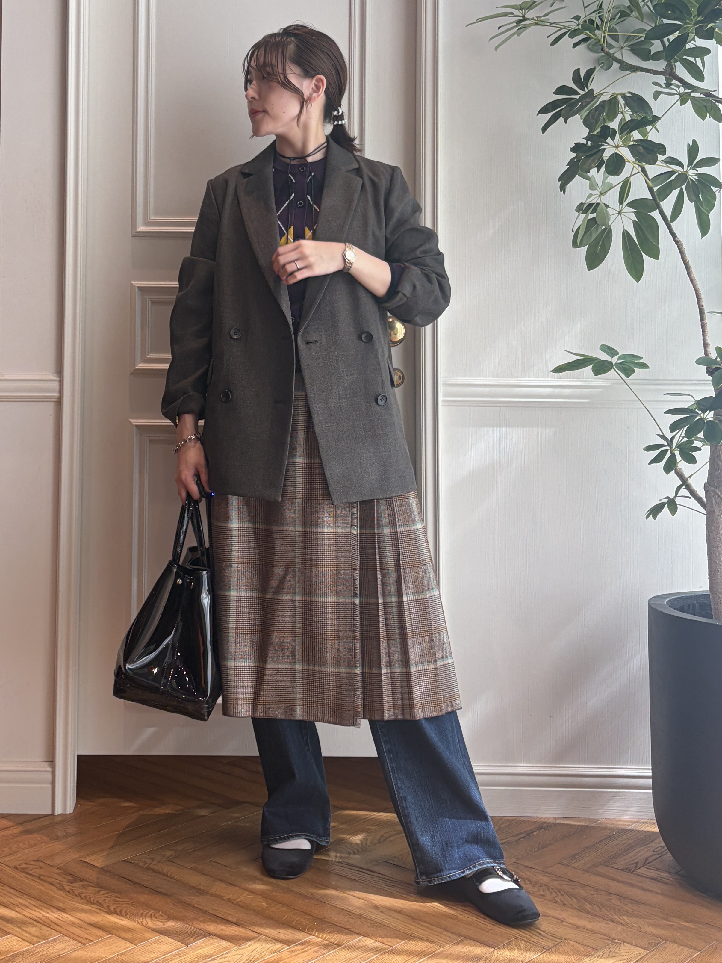 nakaoさんの「DRESSTERIOR｜◆RED CARD TOKYO（レッドカードトーキョー）35th Anniv． Wide」を使ったコーディネート