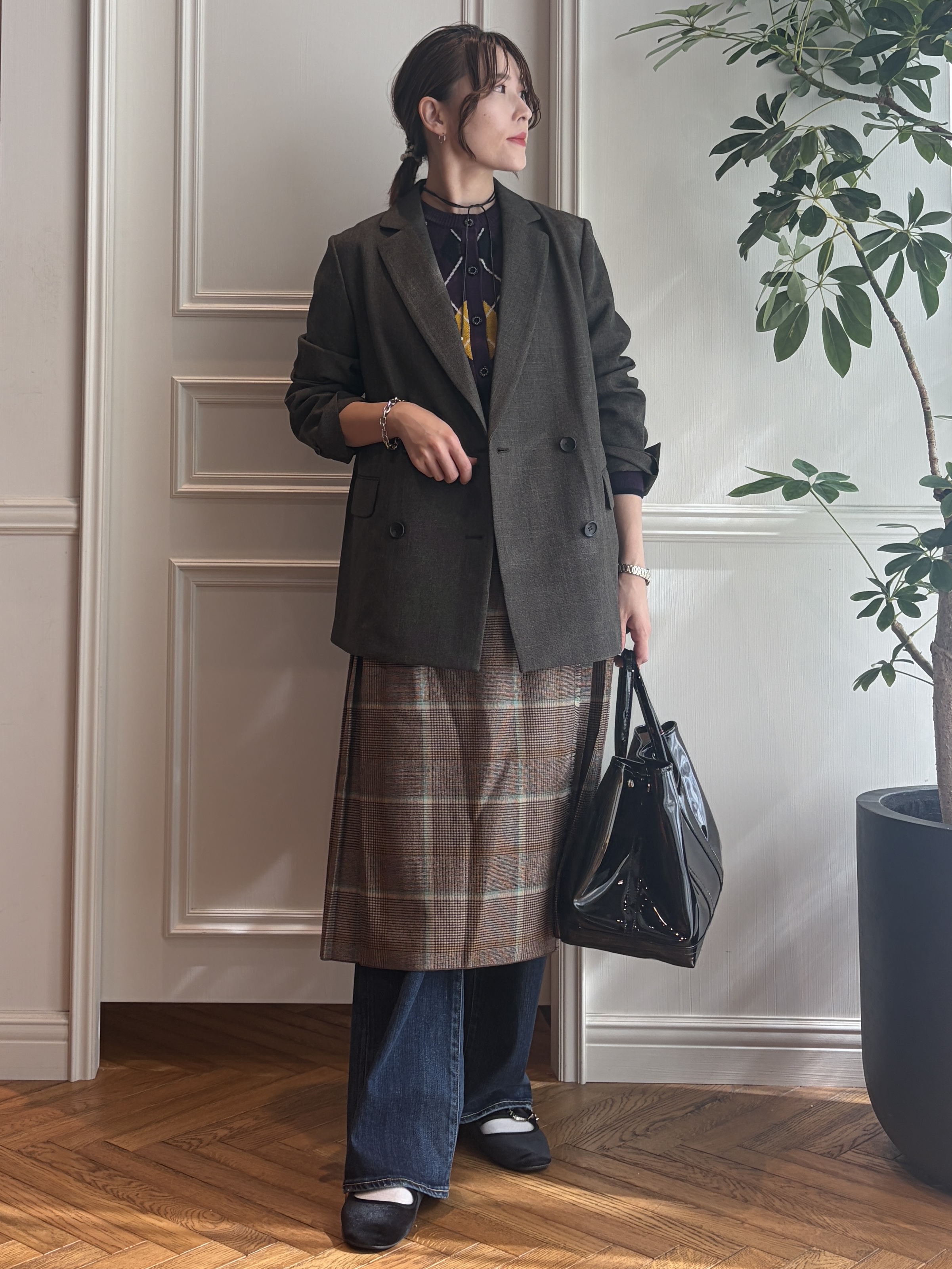 nakaoさんの「DRESSTERIOR｜◆RED CARD TOKYO（レッドカードトーキョー）35th Anniv． Wide」を使ったコーディネート