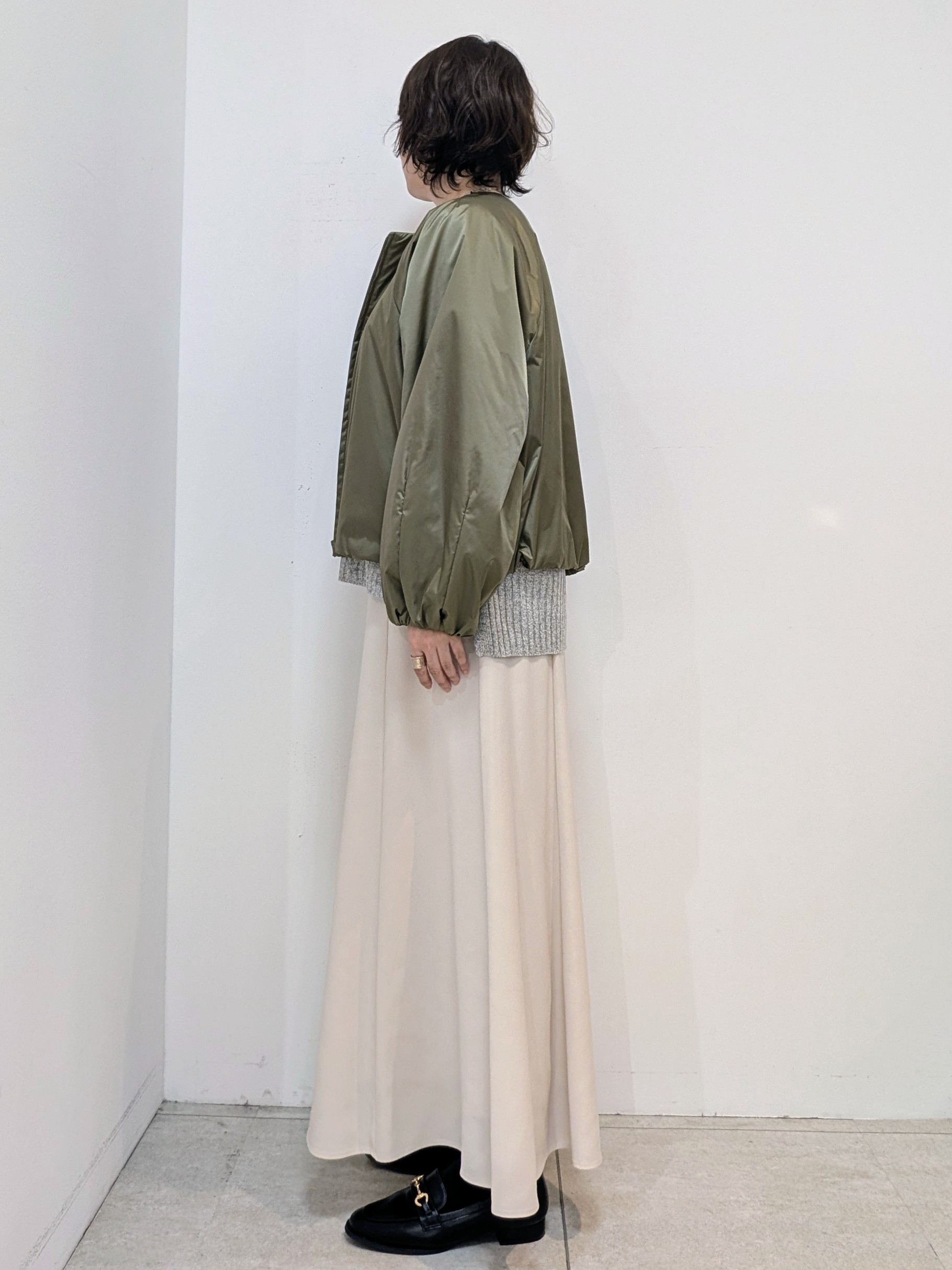 いこさんの「UNTITLED｜【軽アウター/中綿/秋冬コート】ショートブルゾン」を使ったコーディネート