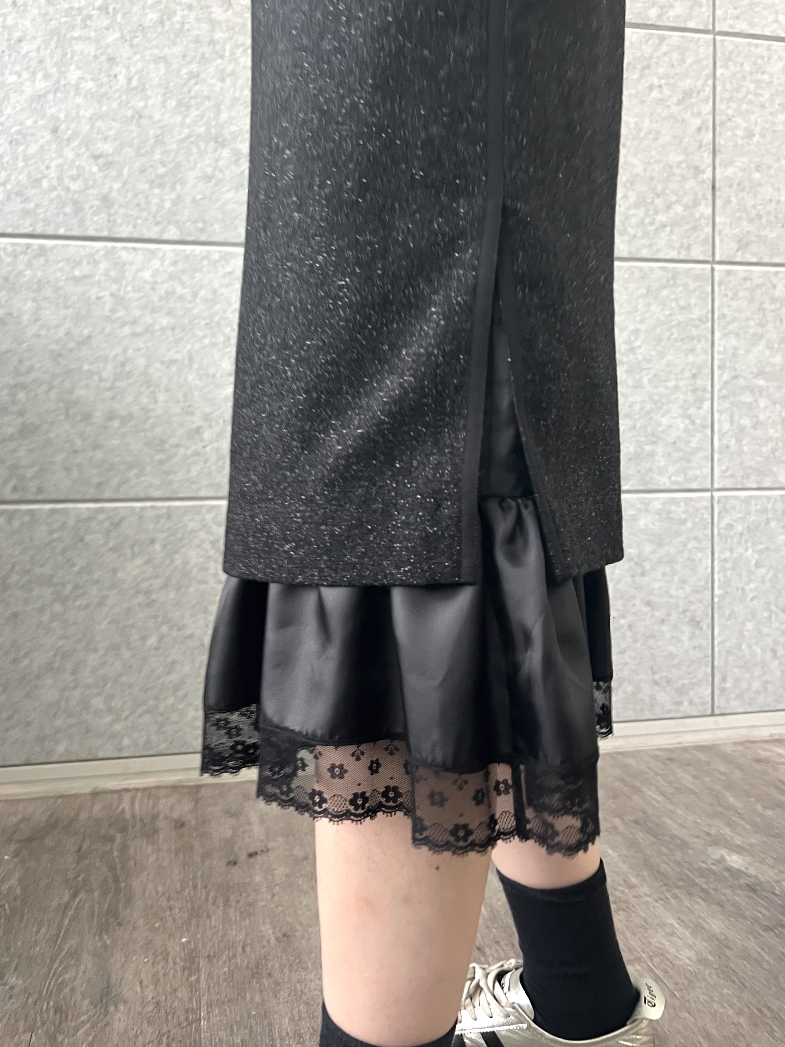 honoka Aさんの「CODE A｜nep tweed lace hem skirt」を使ったコーディネート