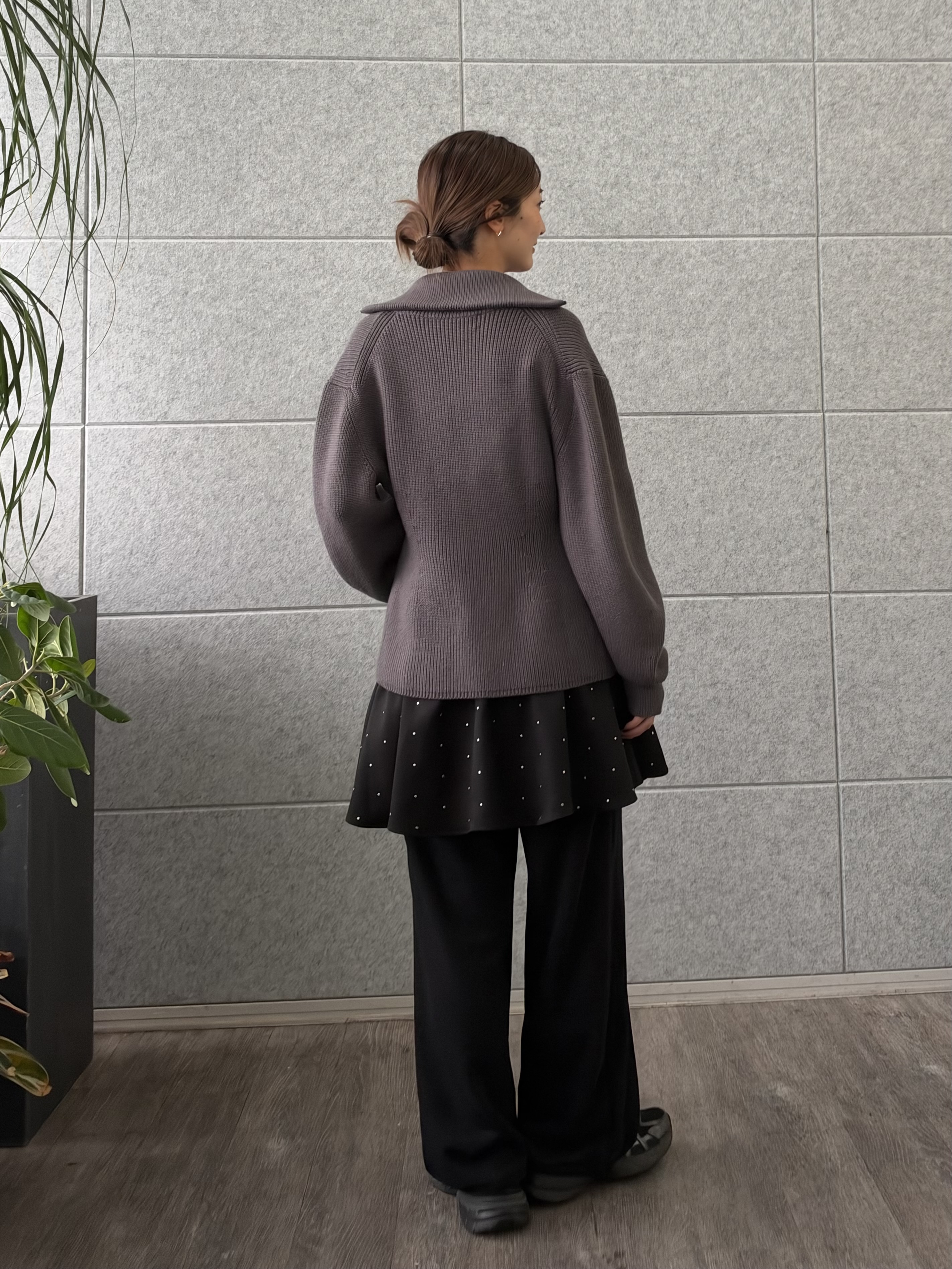 uchi__yamaさんの「CODE A｜silver dot tunic dress」を使ったコーディネート