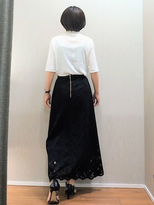 ミズタさんの「UNTITLED｜【重ね着レイヤードに】シアーテレコハイネックトップス」を使ったコーディネート