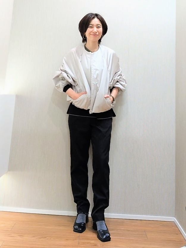 ミズタさんの「UNTITLED｜【軽アウター/中綿/秋冬コート】ショートブルゾン」を使ったコーディネート