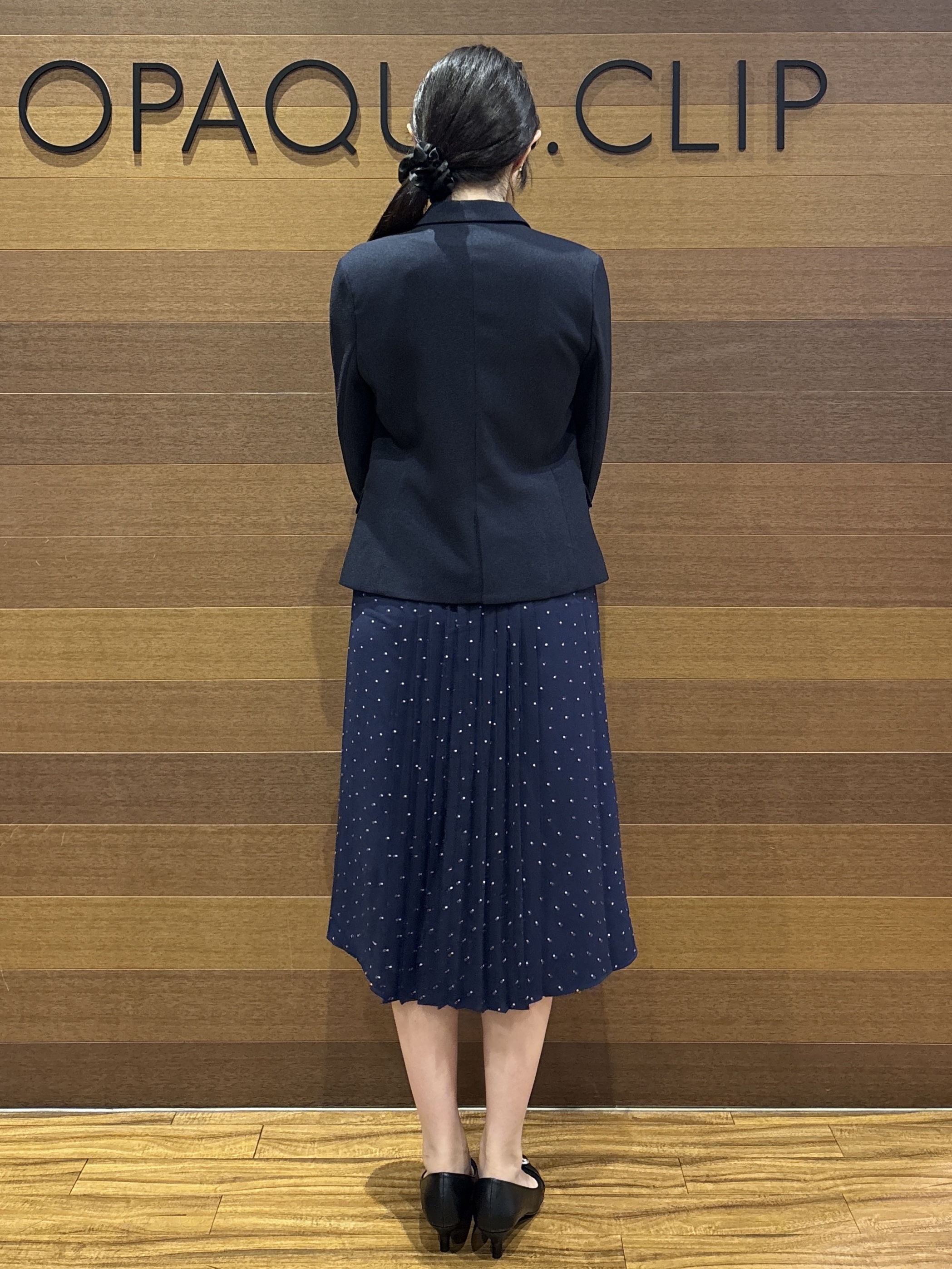 わかなさんの「OPAQUE.CLIP｜【セットアップ可】ストレッチツイルテーラードジャケット《防シワ／洗濯機OK》」を使ったコーディネート