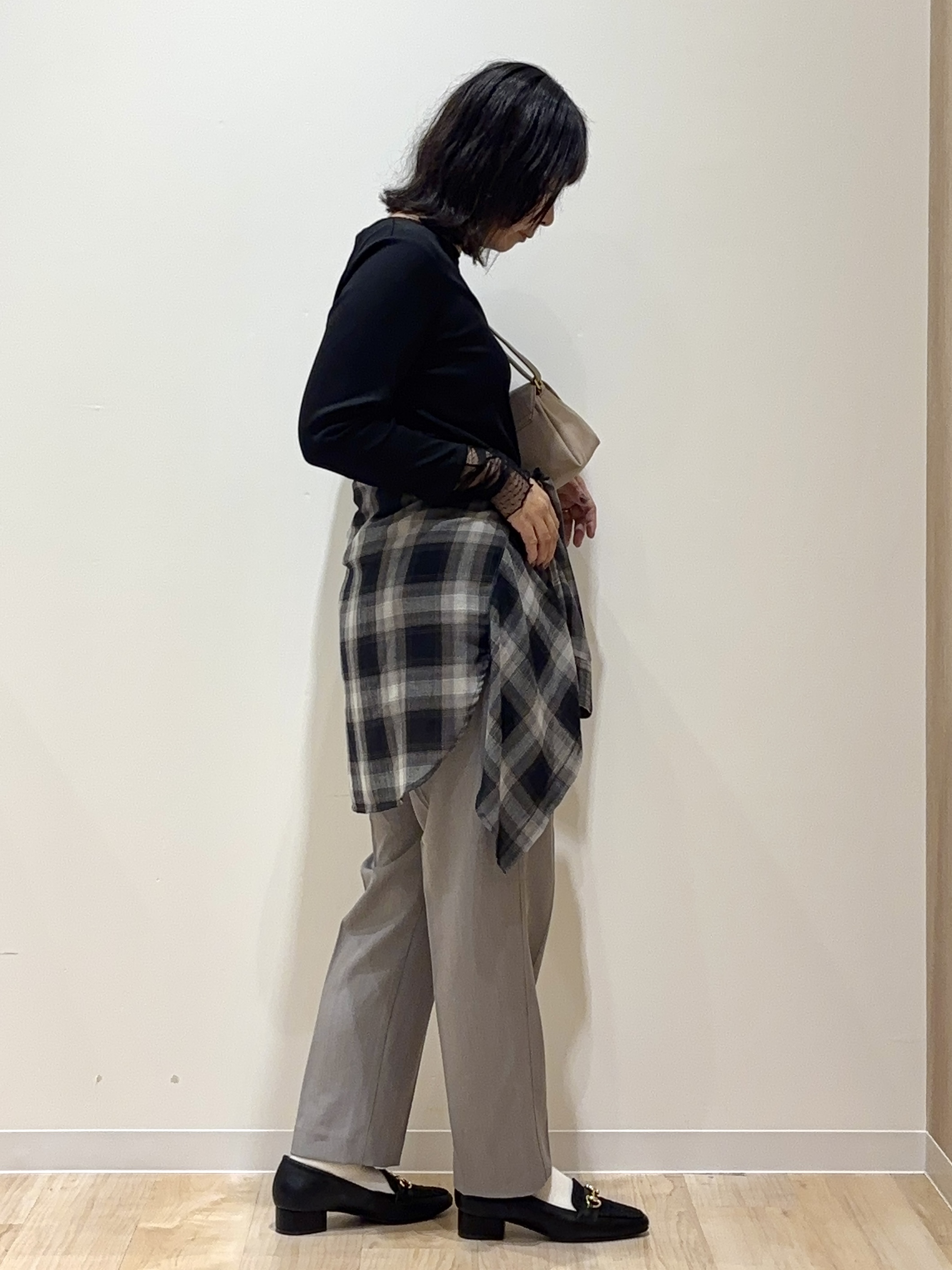 miraiさんの「grove｜【重ね着にも◎】チュールドッキングテレコカットソー」を使ったコーディネート