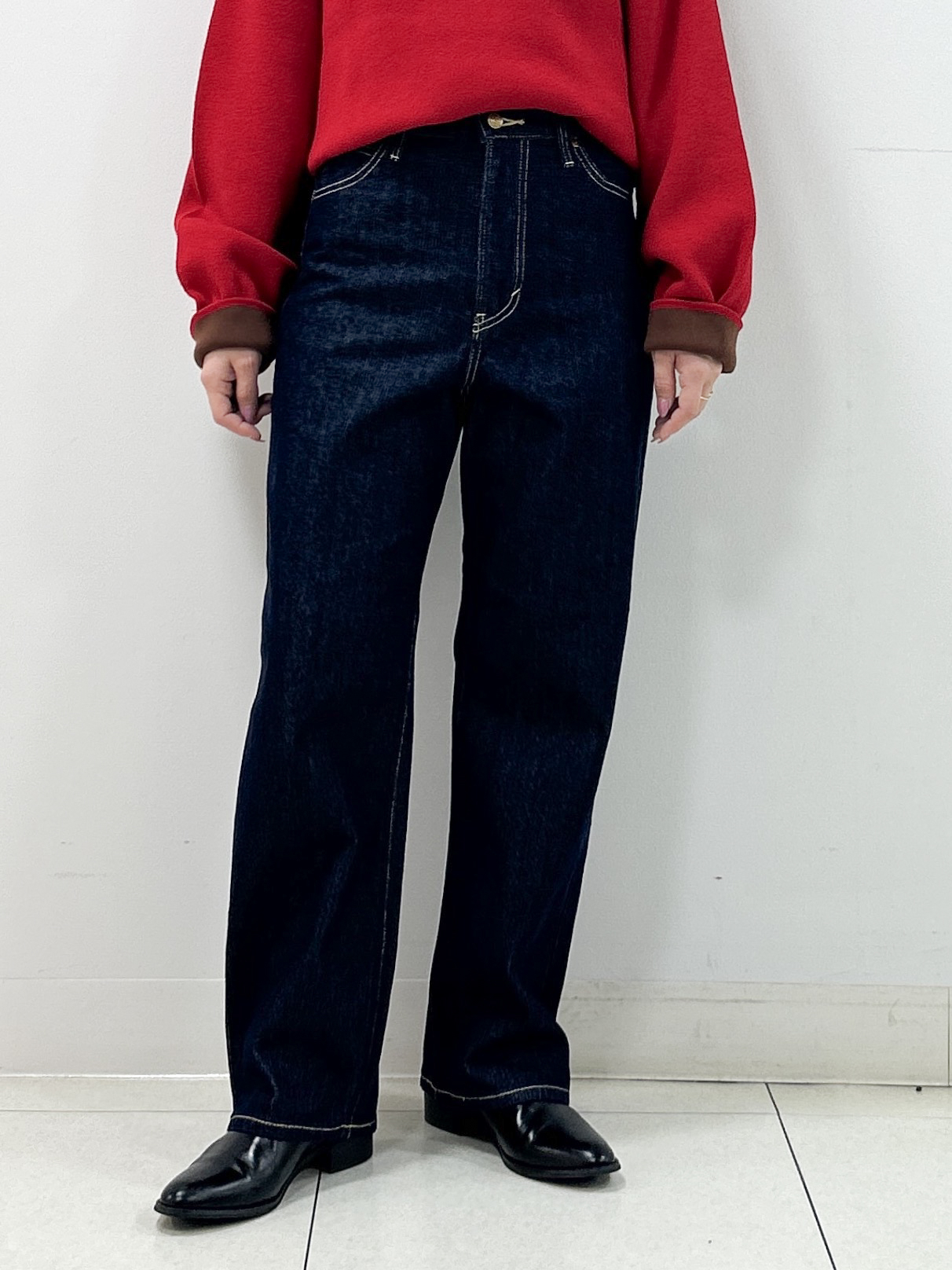 Kaiさんの「Dessin｜【2WAY/洗濯機OK/XS-L】配色リバーシブル コットンジャカード クルーネックニット」を使ったコーディネート