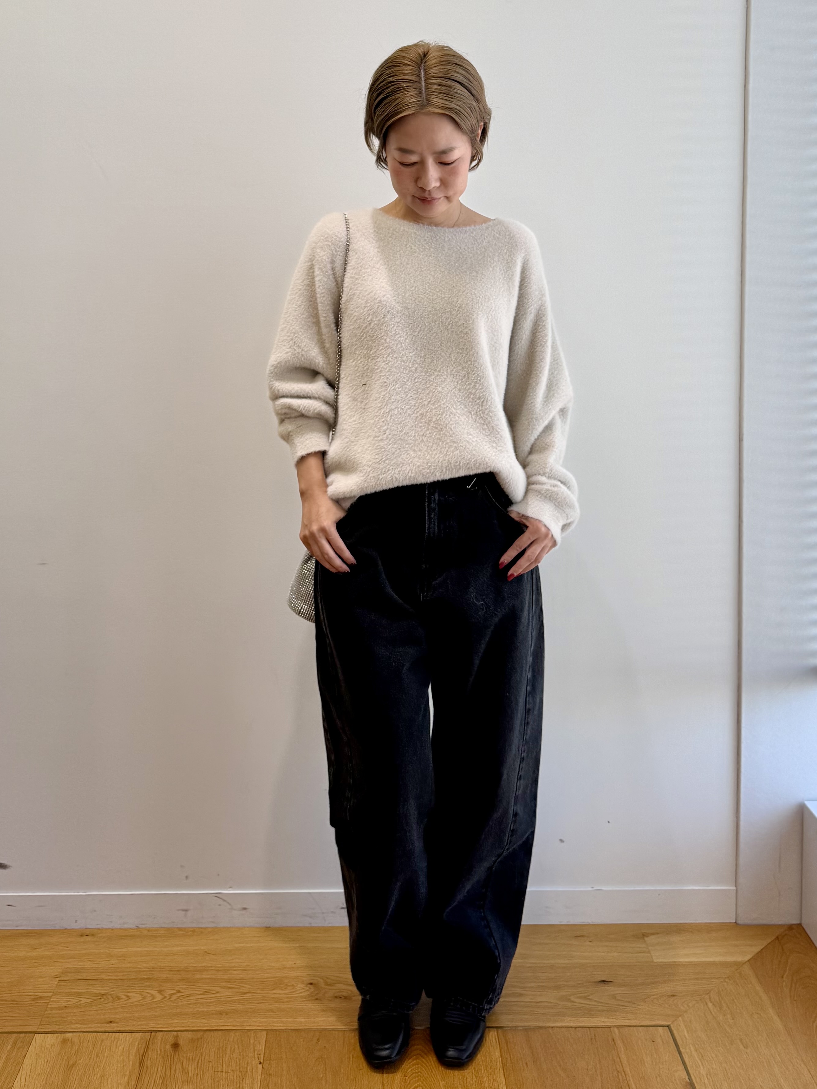 Mariko.Sさんの「OPAQUE.CLIP｜【Lee別注】バレルレッグデニムパンツ」を使ったコーディネート