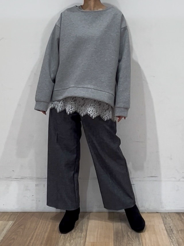 山さんさんの「grove｜【着こなしを自在に楽しむ】ダンボールサイドジップトップス」を使ったコーディネート