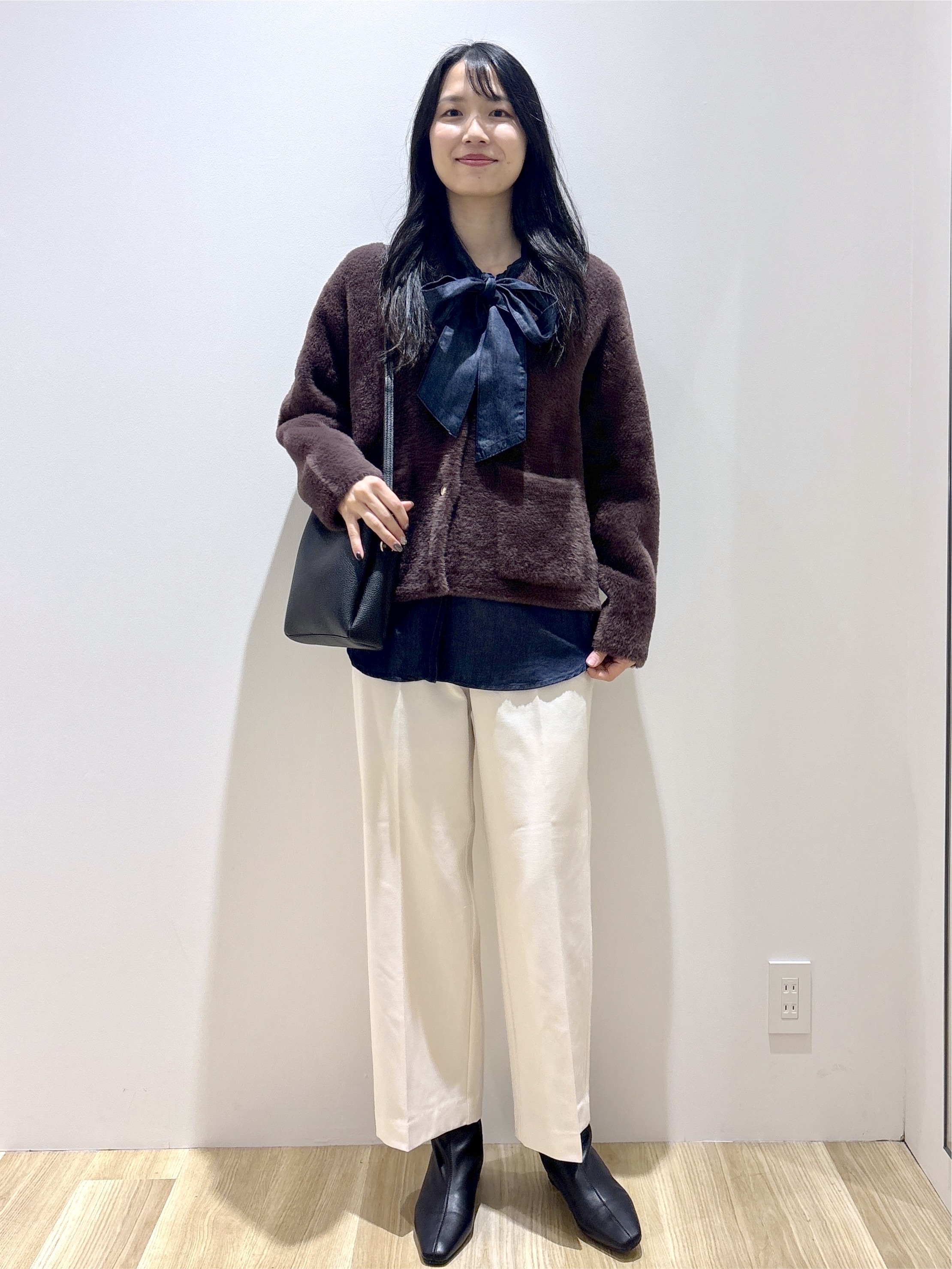 sachikoさんの「OPAQUE.CLIP｜ダブルフェイスニットカーディガン」を使ったコーディネート