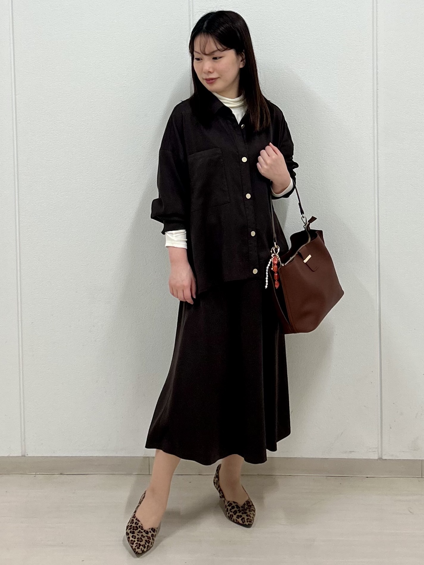 ゆうさんの「Reflect｜【羽織◎】スエード調シャツ」を使ったコーディネート
