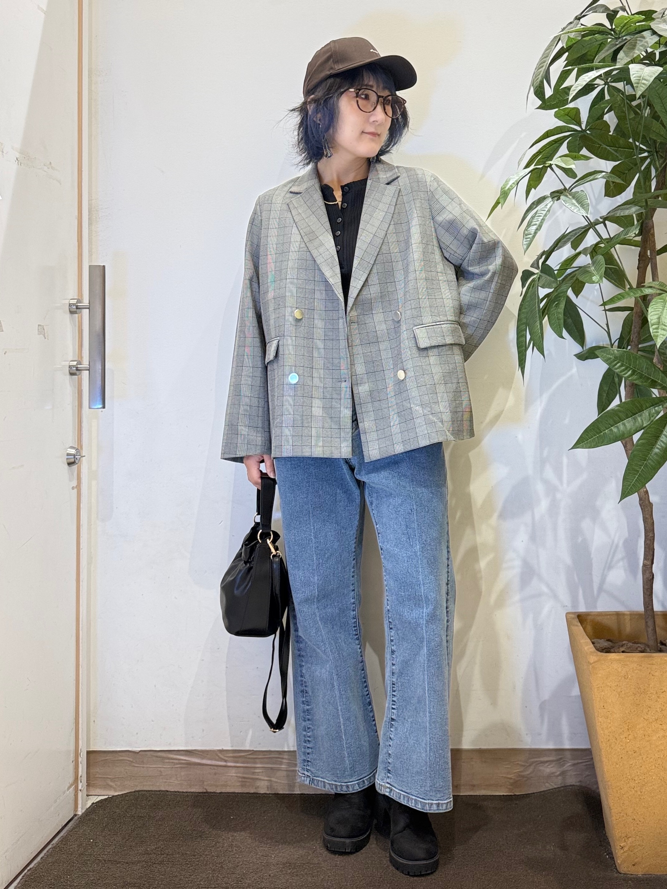 misakiさんの「SHOO･LA･RUE｜【セットアップ可/洗濯後しわになりにくい】ウールフィール ダブルジャケット」を使ったコーディネート