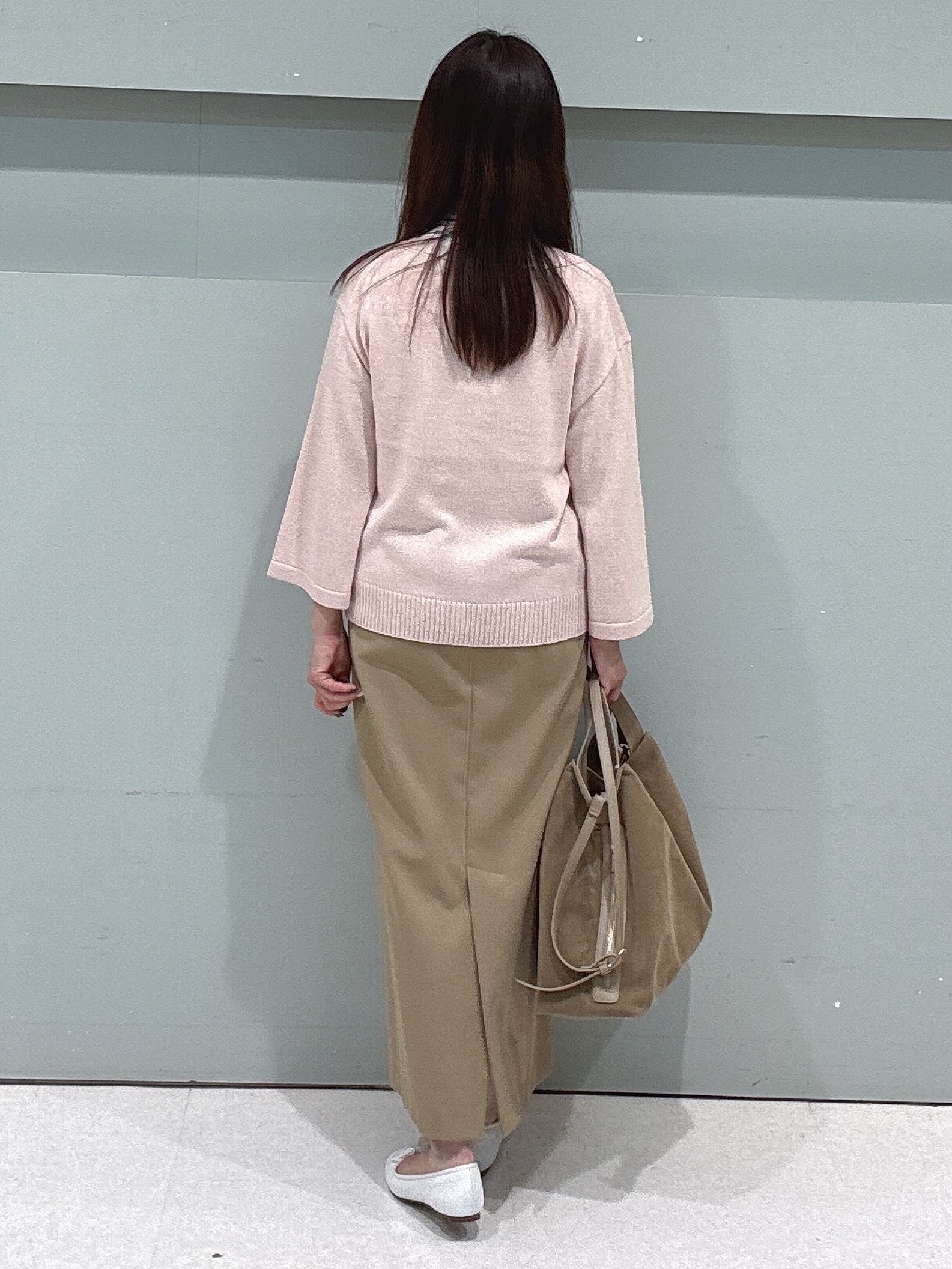 makiさんの「UNTITLED｜【アンサンブル可/手洗い可】杢調プルオーバーニット」を使ったコーディネート