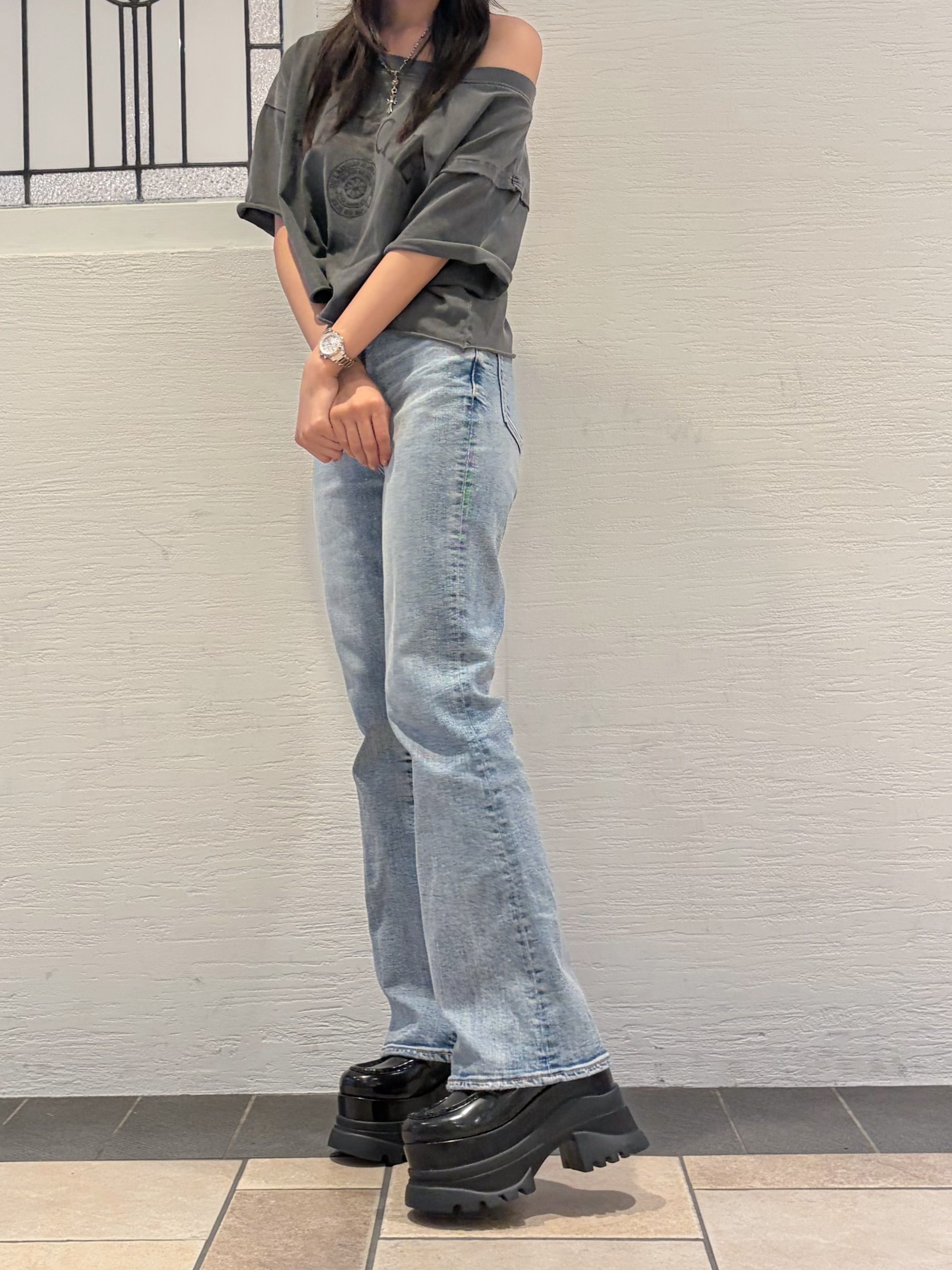 suzuhaさんの「ESPERANZA｜プラットフォームローファー」を使ったコーディネート