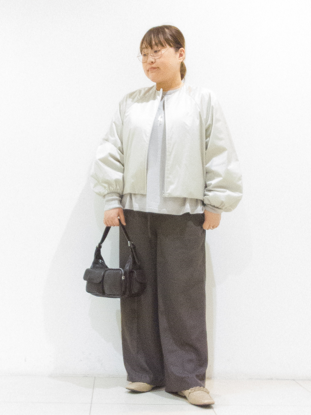 takedaさんの「UNTITLED｜【軽アウター/中綿/秋冬コート】ショートブルゾン」を使ったコーディネート