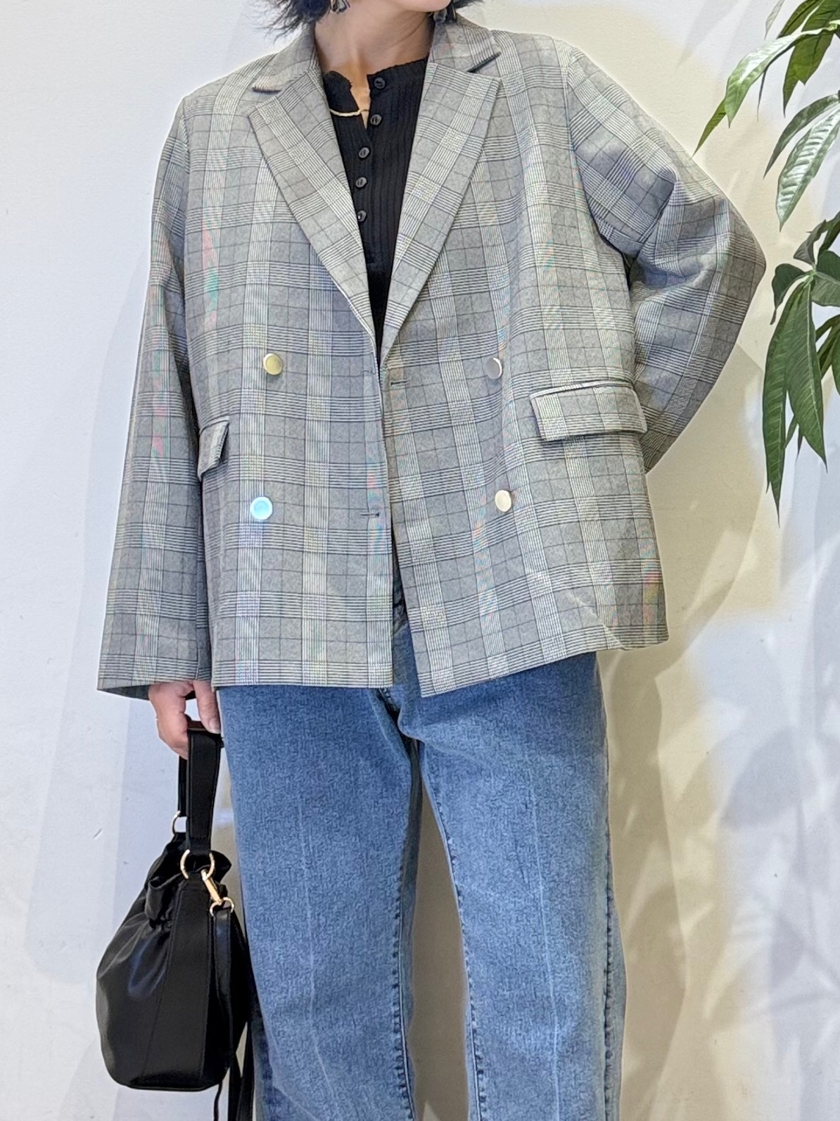 misakiさんの「SHOO･LA･RUE｜【セットアップ可/洗濯後しわになりにくい】ウールフィール ダブルジャケット」を使ったコーディネート
