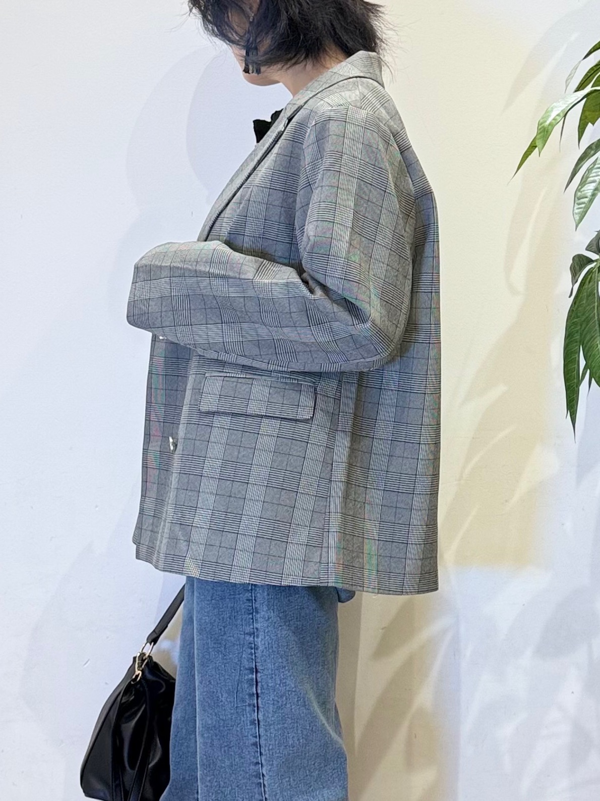 misakiさんの「SHOO･LA･RUE｜【セットアップ可/洗濯後しわになりにくい】ウールフィール ダブルジャケット」を使ったコーディネート