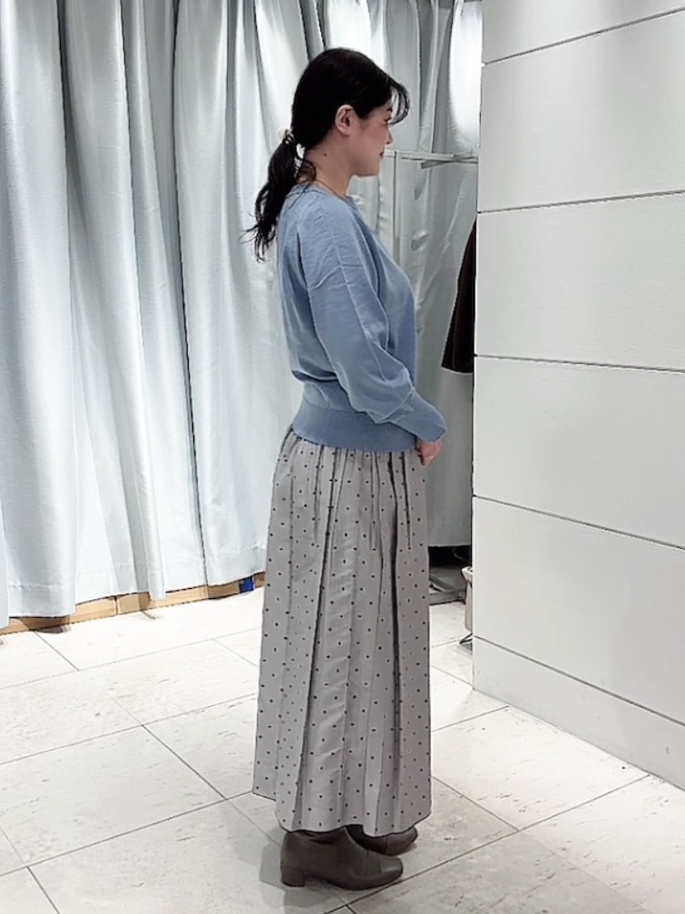 misaさんの「UNTITLED｜【アンサンブル可能/オンオフ使える】シルクウールカシミヤプルオーバー」を使ったコーディネート