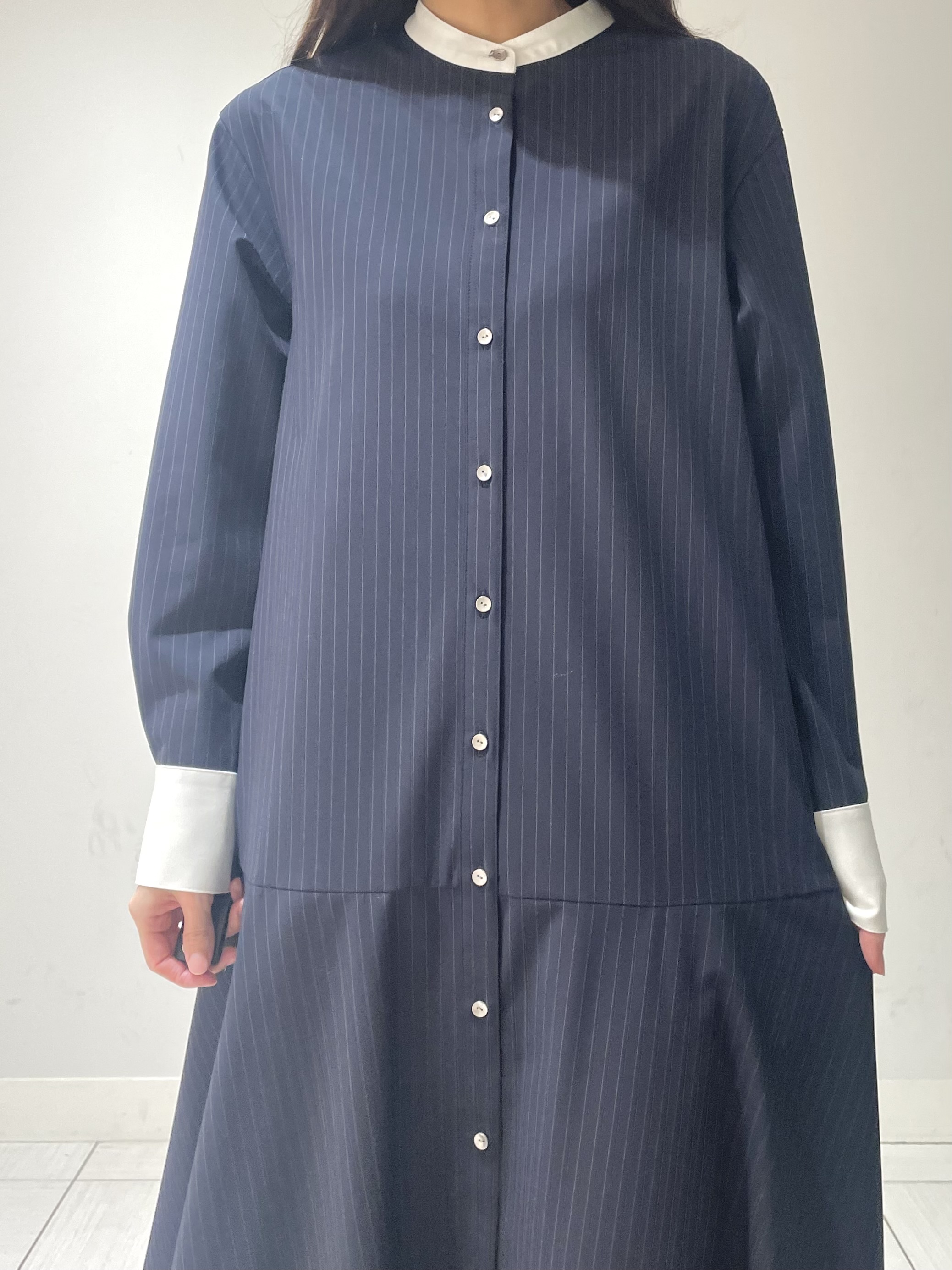 ことさんの「DRESSTERIOR｜【STORY11月号掲載】ウォッシャブルストライプシャツワンピース」を使ったコーディネート