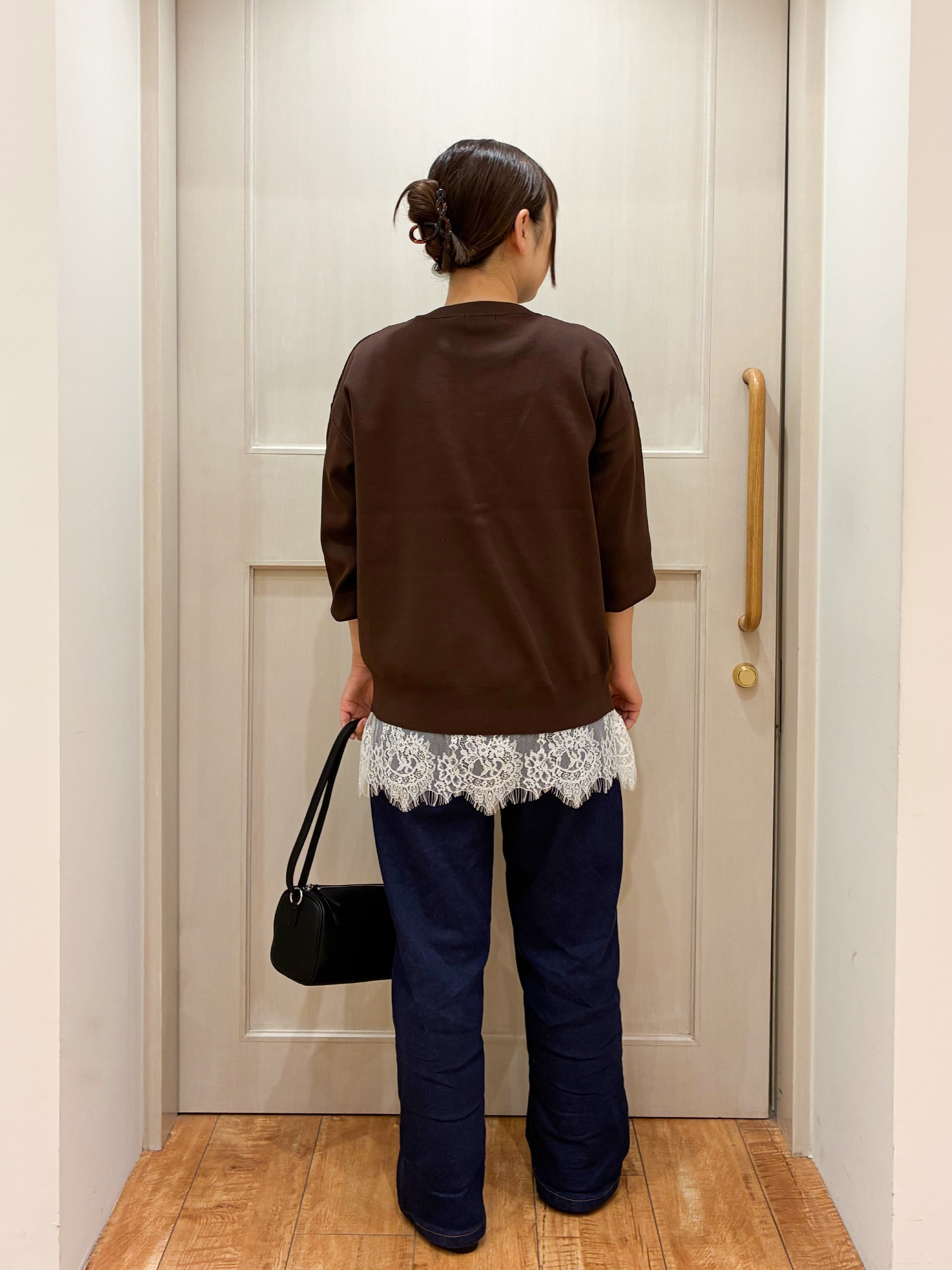 kawaさんの「SHOO･LA･RUE｜【セットアップ可/洗濯機可】軽やかに羽織れる スポンディッシュ ニットカーディガン」を使ったコーディネート