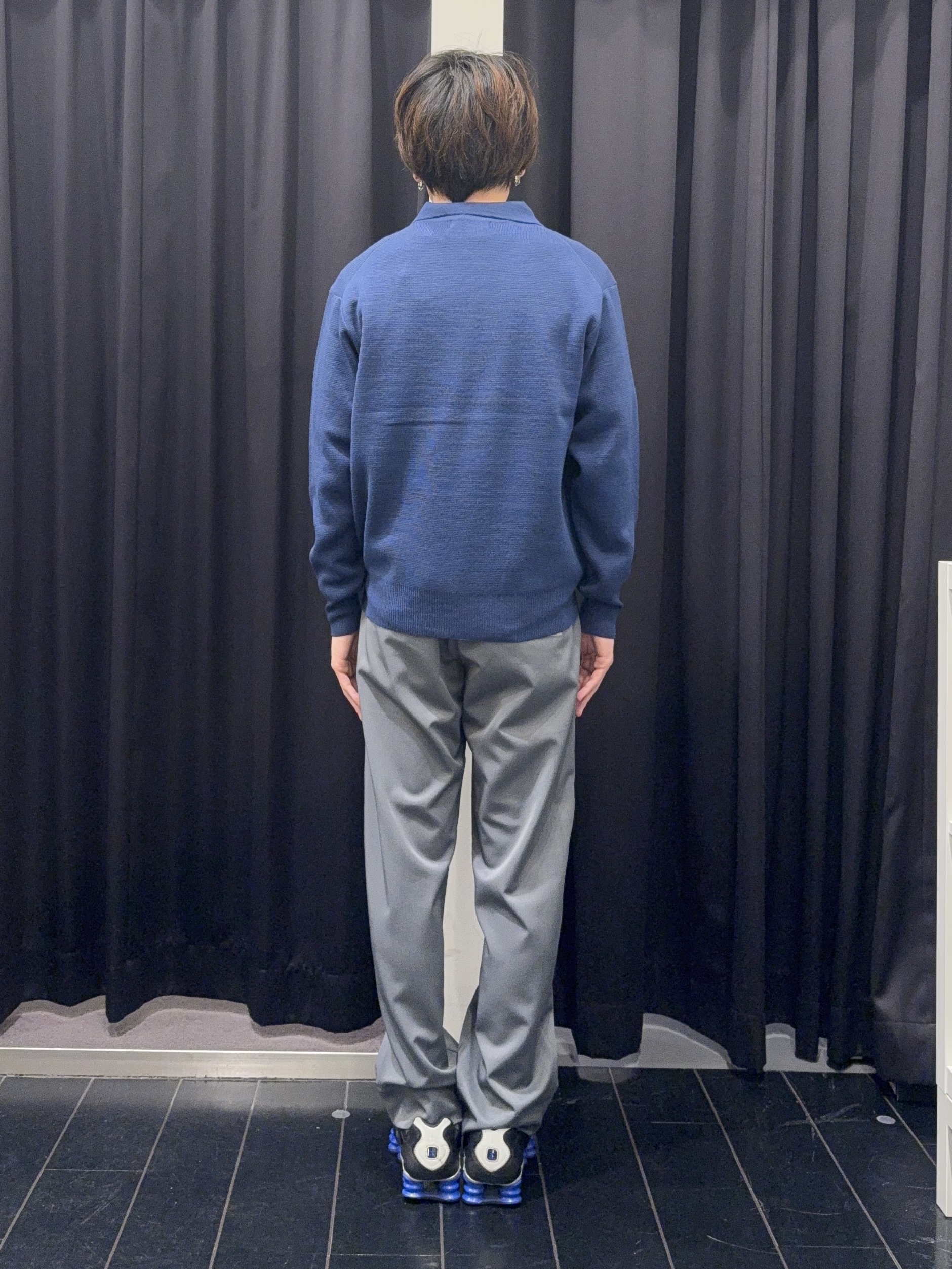 カシマさんの「THE SHOP TK｜【洗濯機OK】ハーフジップニット」を使ったコーディネート