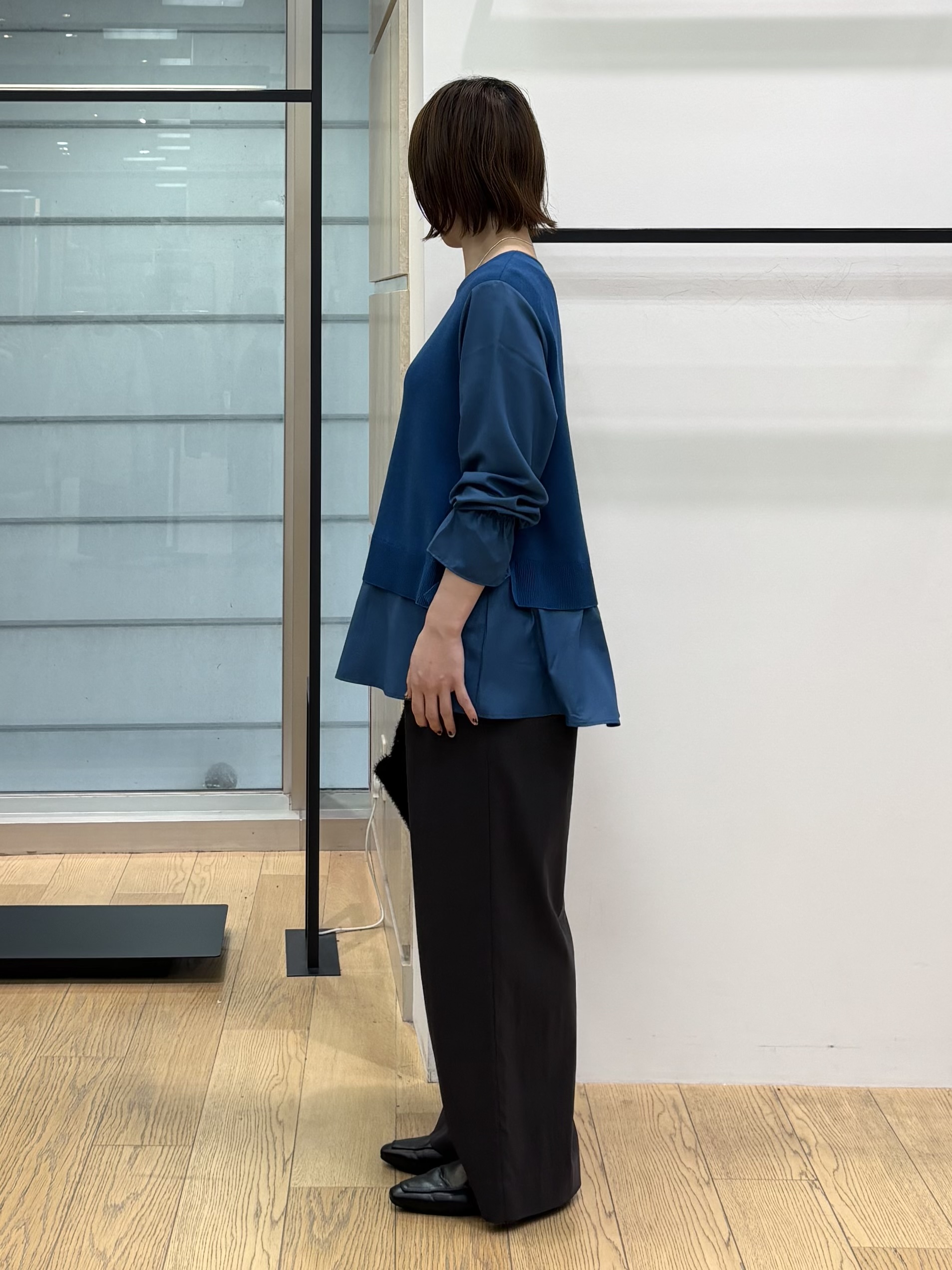 asamiさんの「INDIVI｜【洗える／1枚でコーデ完成】重ね着風ニットトップス」を使ったコーディネート