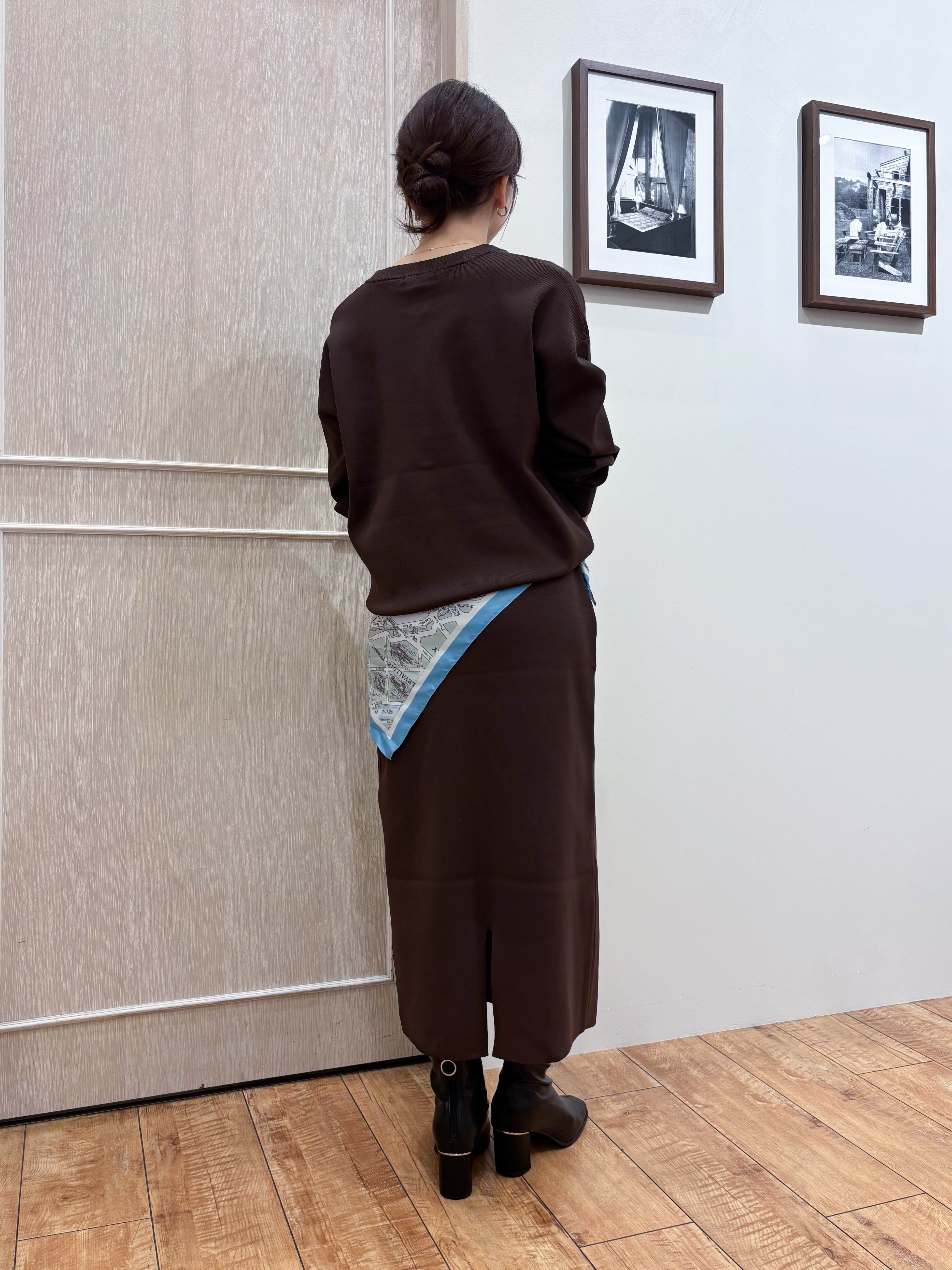 なみさんの「SHOO･LA･RUE｜【セットアップ可/洗濯機可】軽やかに羽織れる スポンディッシュ ニットカーディガン」を使ったコーディネート