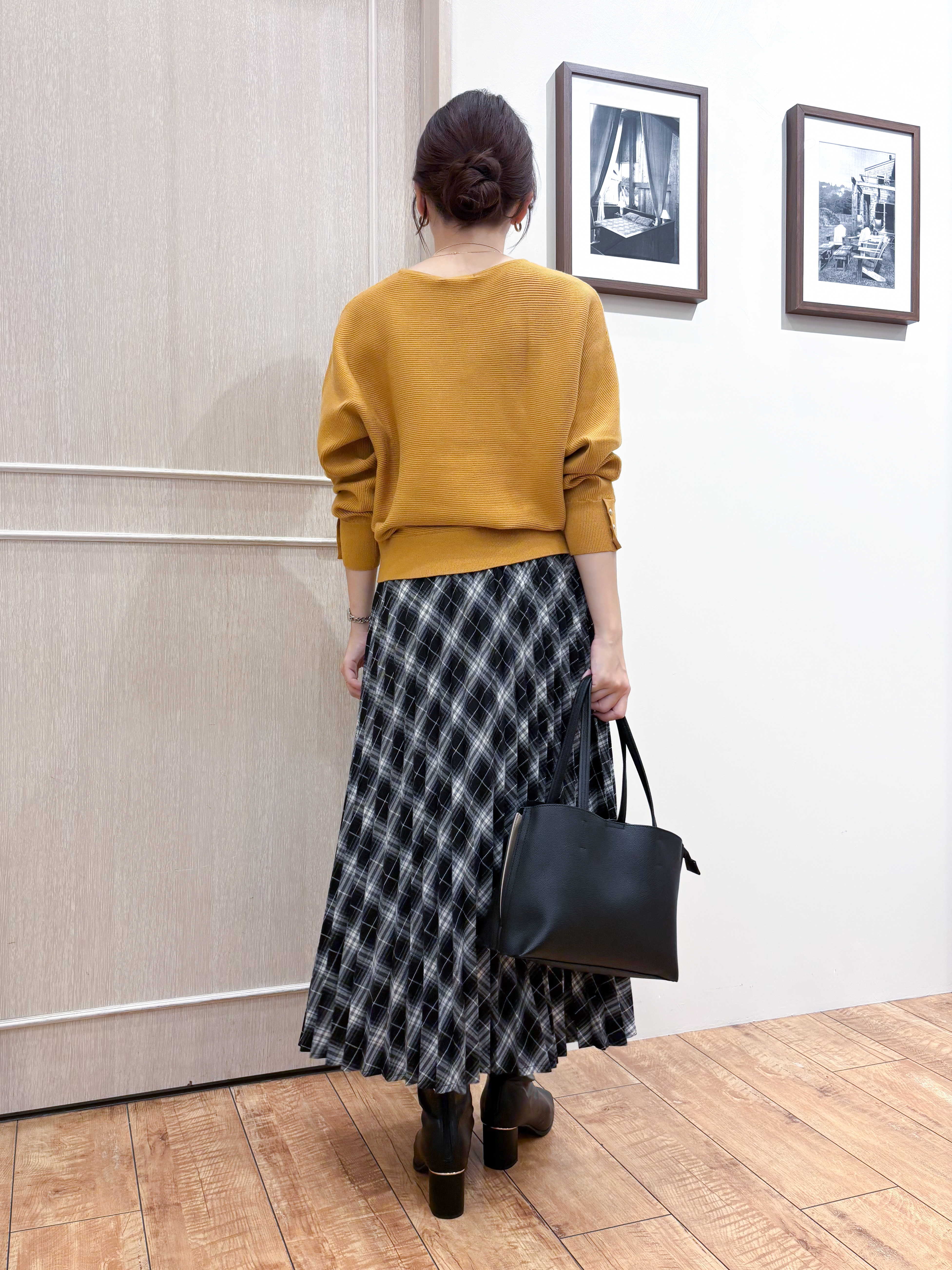 なみさんの「SHOO･LA･RUE｜【洗濯機可/体型カバー】やわらかリブドルマンニット」を使ったコーディネート