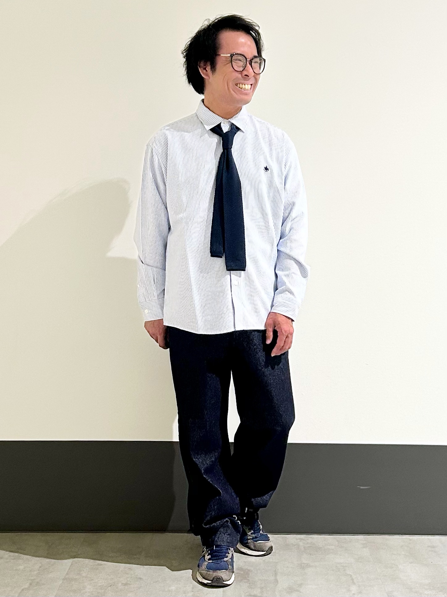 KENJI Iさんの「THE SHOP TK｜POLO BCS/アソート長袖シャツ」を使ったコーディネート