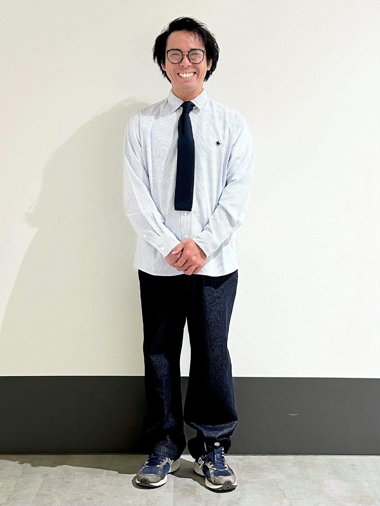 KENJI Iさんの「THE SHOP TK｜POLO BCS/アソート長袖シャツ」を使ったコーディネート