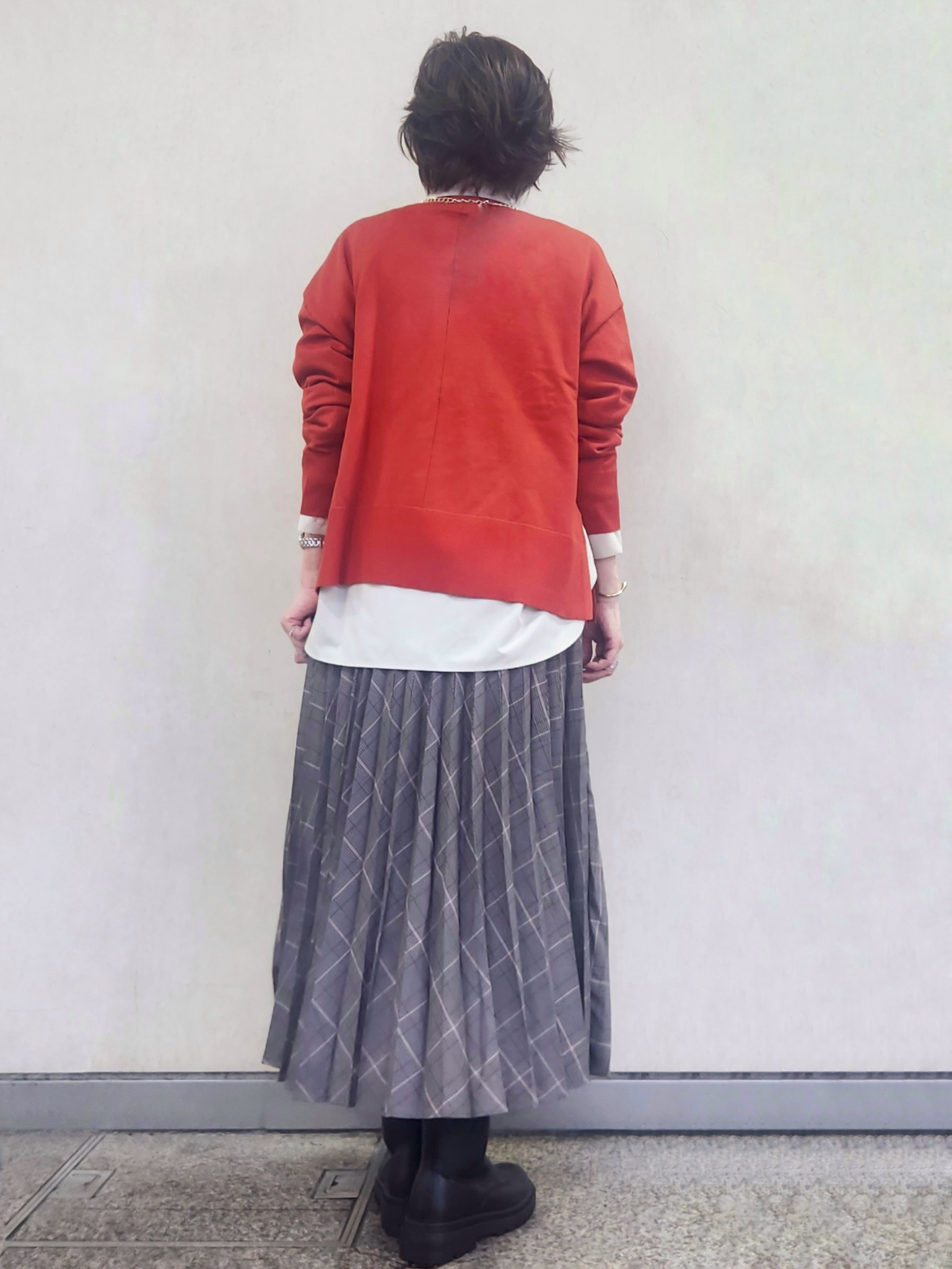 milkyさんの「OPAQUE.CLIP｜リラクシークルーニット【洗濯機OK】」を使ったコーディネート
