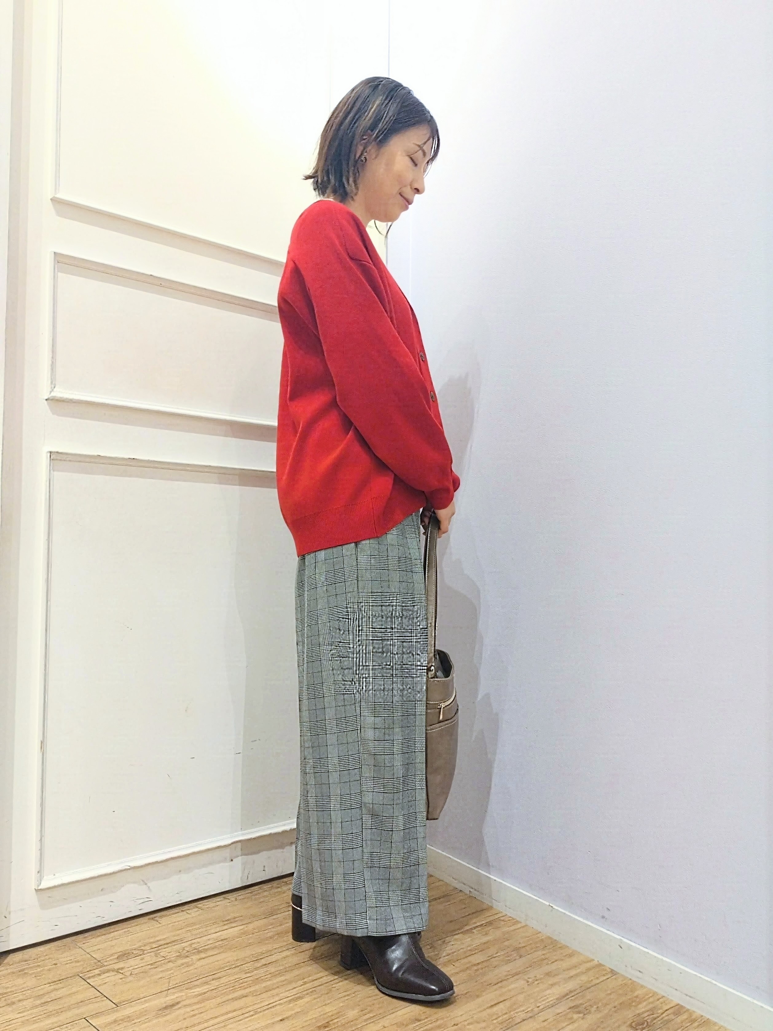miomioさんの「SHOO･LA･RUE｜【毛玉になりにくい/S-LL/洗濯機可/体型カバー】Vネックゆったりカーディガン」を使ったコーディネート