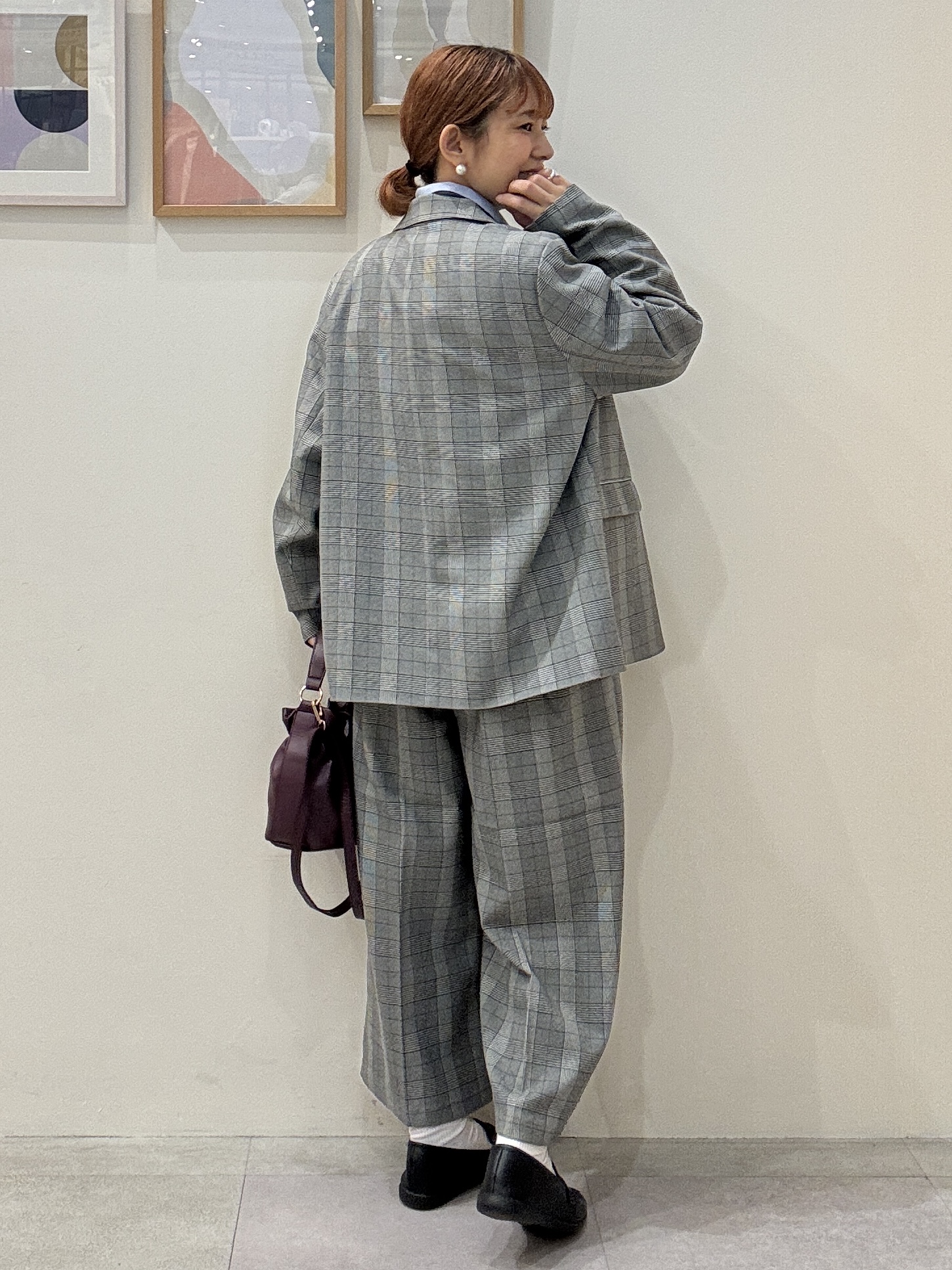 たけぴさんの「SHOO･LA･RUE｜【セットアップ可/洗濯後しわになりにくい】ウールフィール ダブルジャケット」を使ったコーディネート