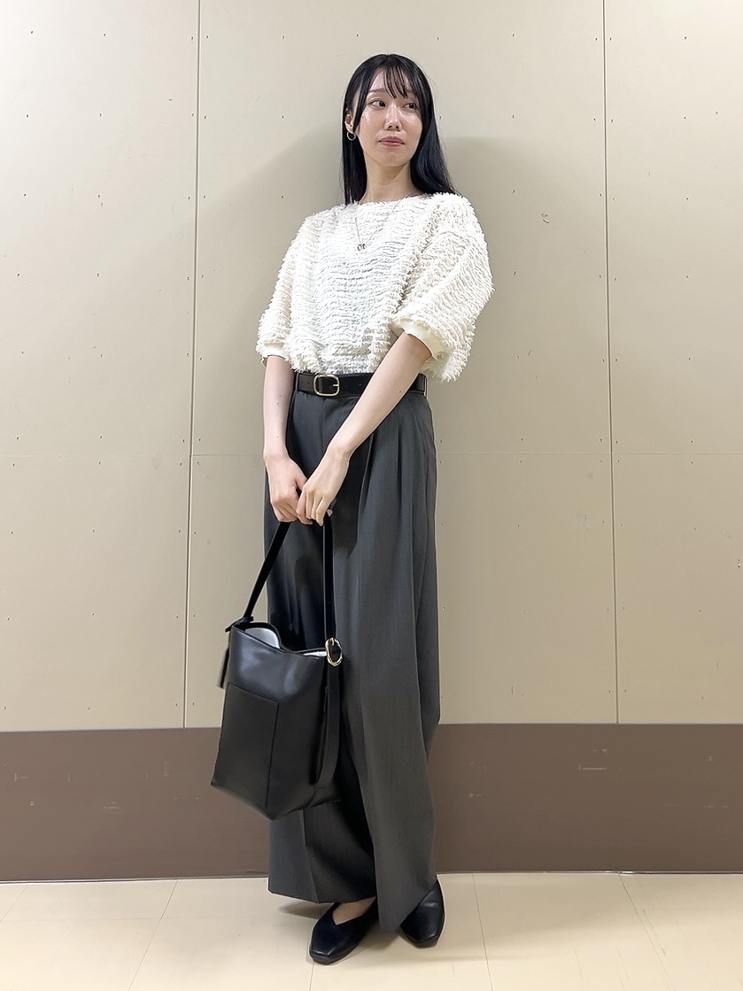 sechiさんの「UNTITLED｜【秋映え/体型カバー】フェザージャガードプルオーバー」を使ったコーディネート