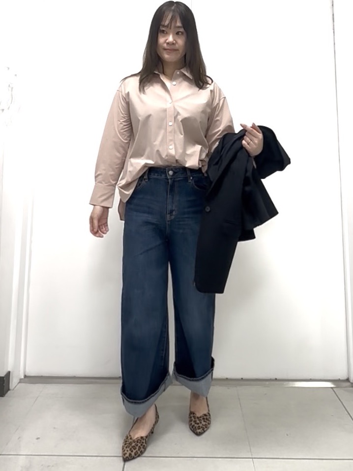 miさんの「Reflect｜【羽織◎】オフボディシルエットシャツ」を使ったコーディネート