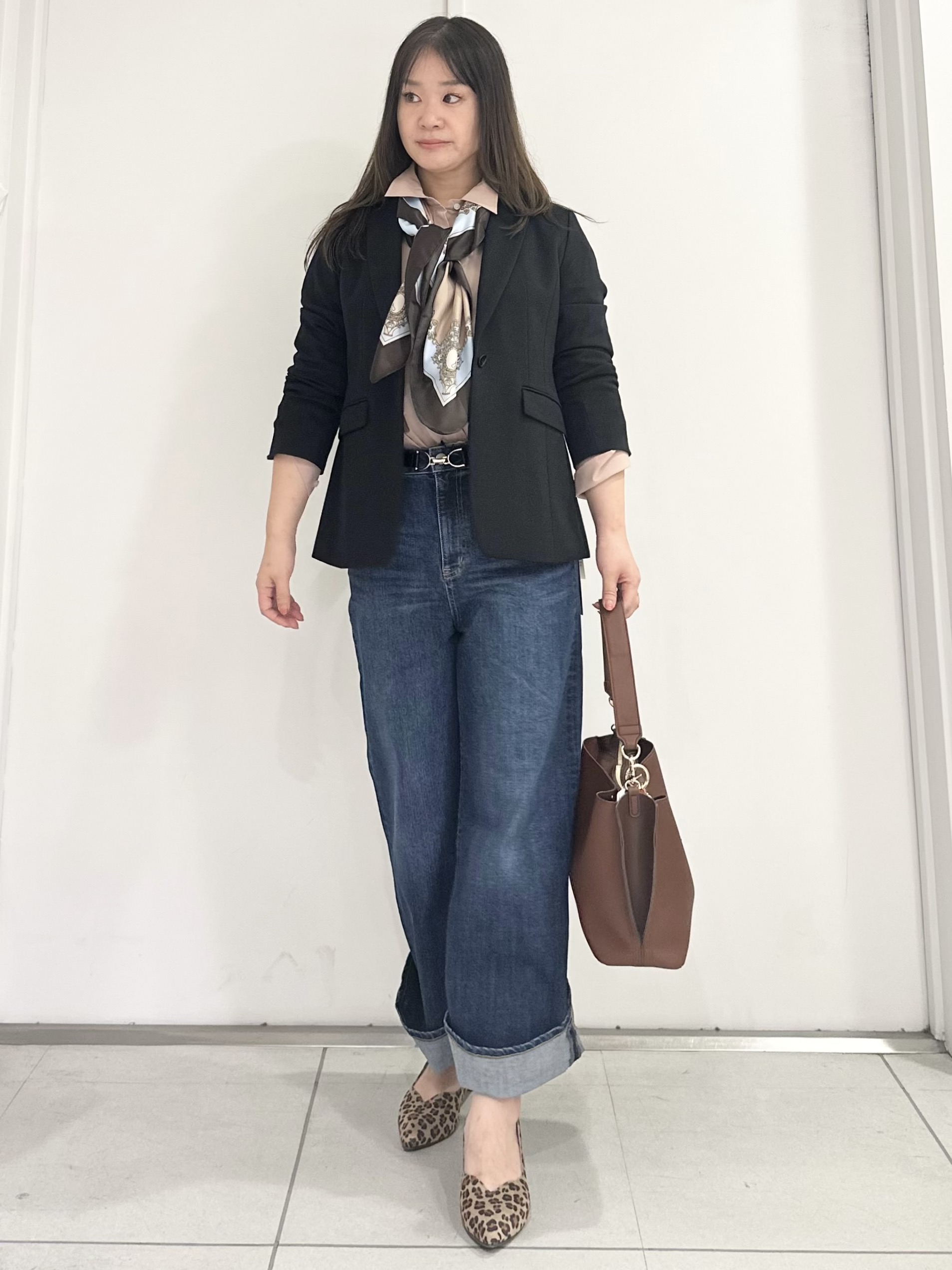 miさんの「Reflect｜【羽織◎】オフボディシルエットシャツ」を使ったコーディネート