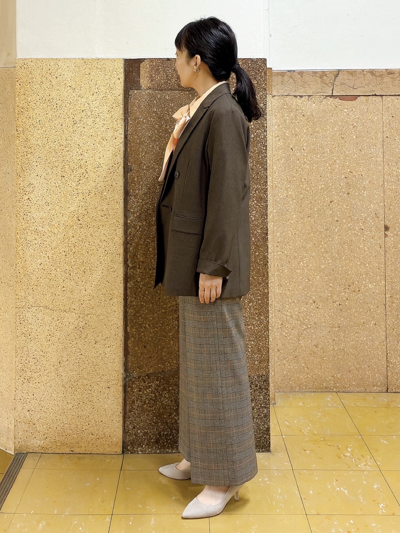 hattoriさんの「INDIVI｜【洗濯機OK／ストレッチ◎】ストレートワイドパンツ」を使ったコーディネート