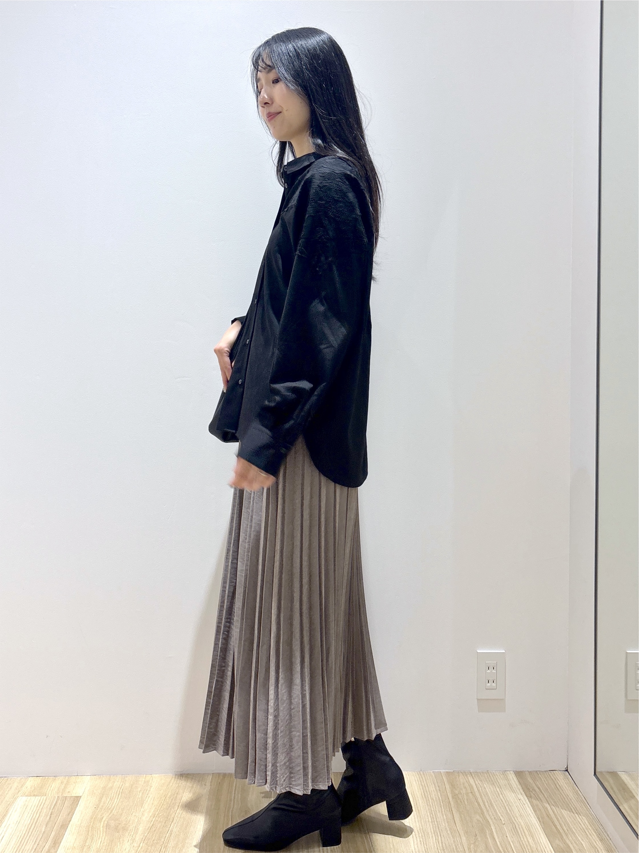 sachikoさんの「OPAQUE.CLIP｜レースモチーフドッキングシャツ【洗濯機OK】」を使ったコーディネート