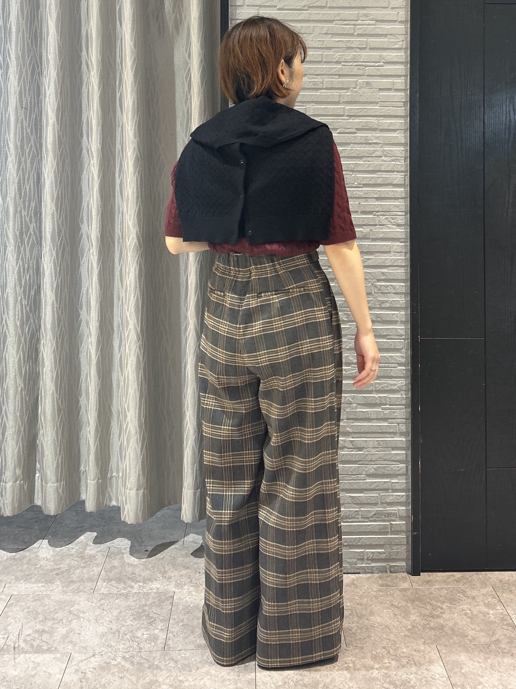 ga_riさんの「THE SHOP TK｜POLO BCS/ケーブルクルーカーディガン」を使ったコーディネート